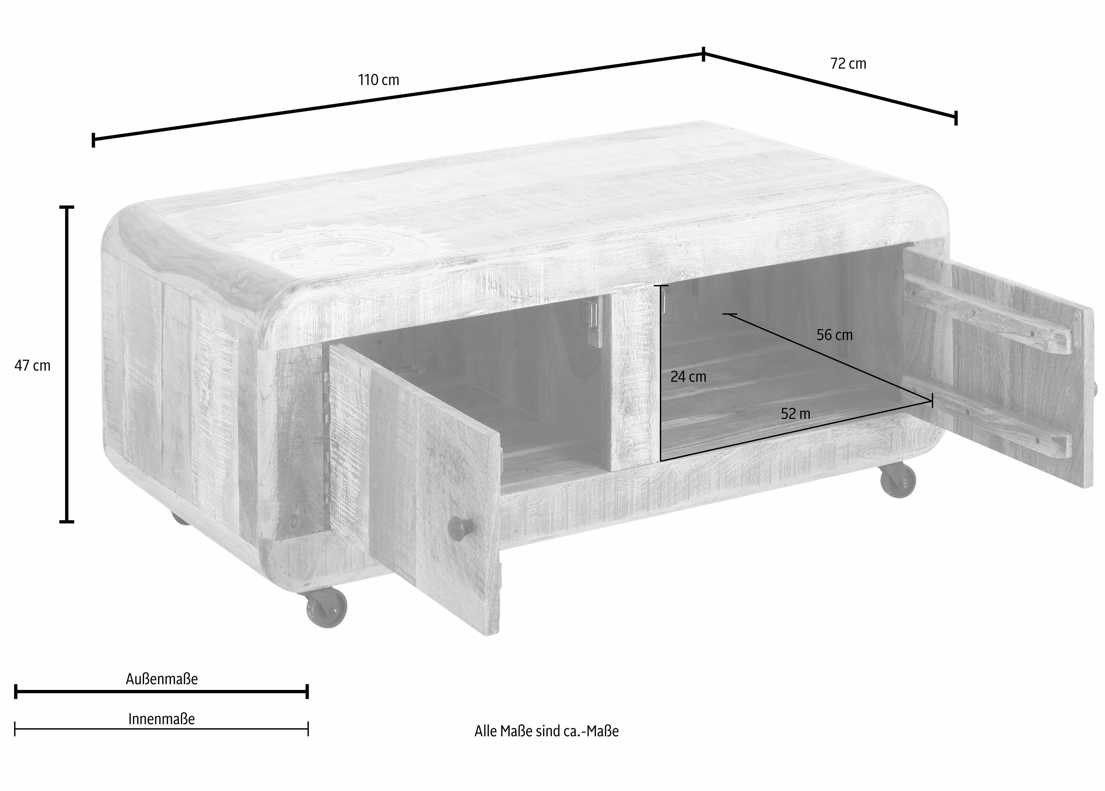 Home affaire Salontafel Bully Breedte 110 cm