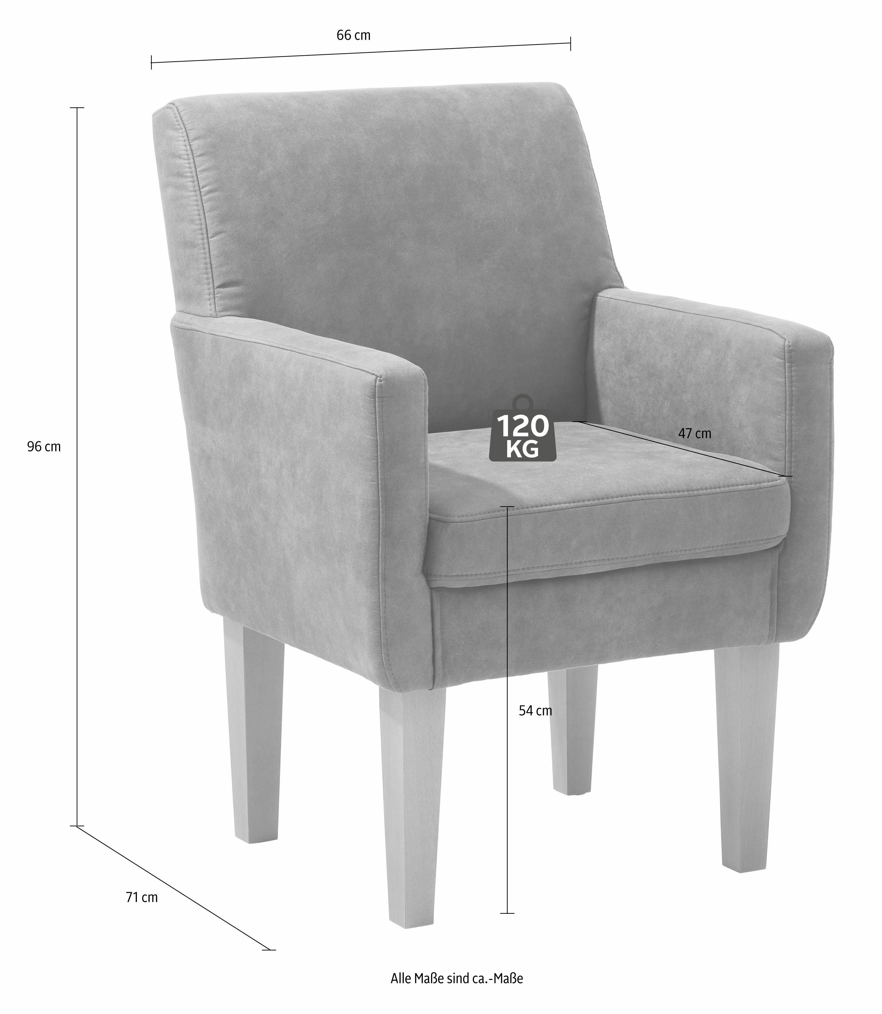 fabriek klein passie Home affaire Fauteuil Fehmarn comfortabele zithoogte van 54 cm, in 3  verschillende stofkwaliteiten online verkrijgbaar | OTTO