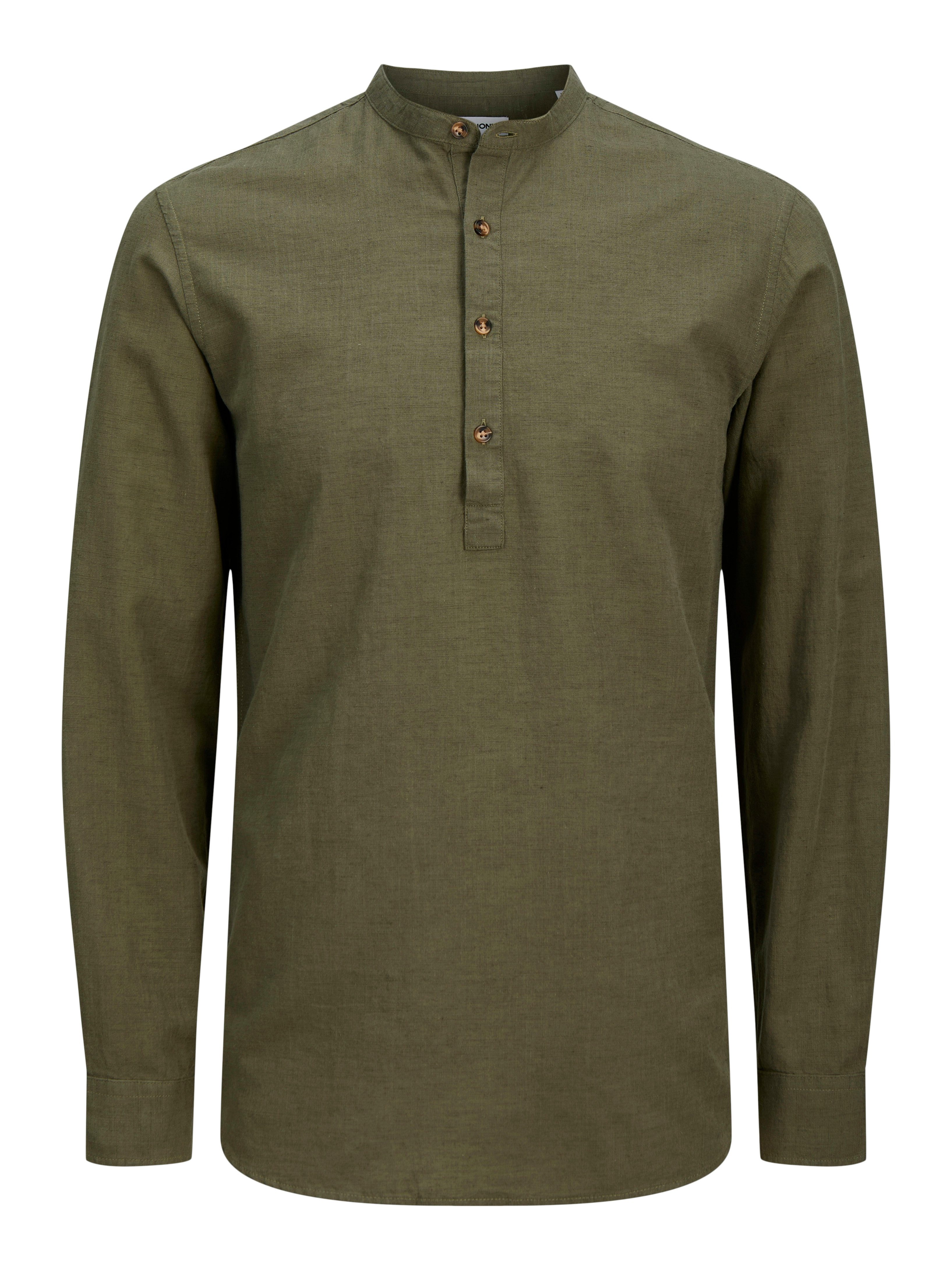 Jack & Jones Overhemd met lange mouwen JJESUMMER HALF PLACKET SHIRT LS SN