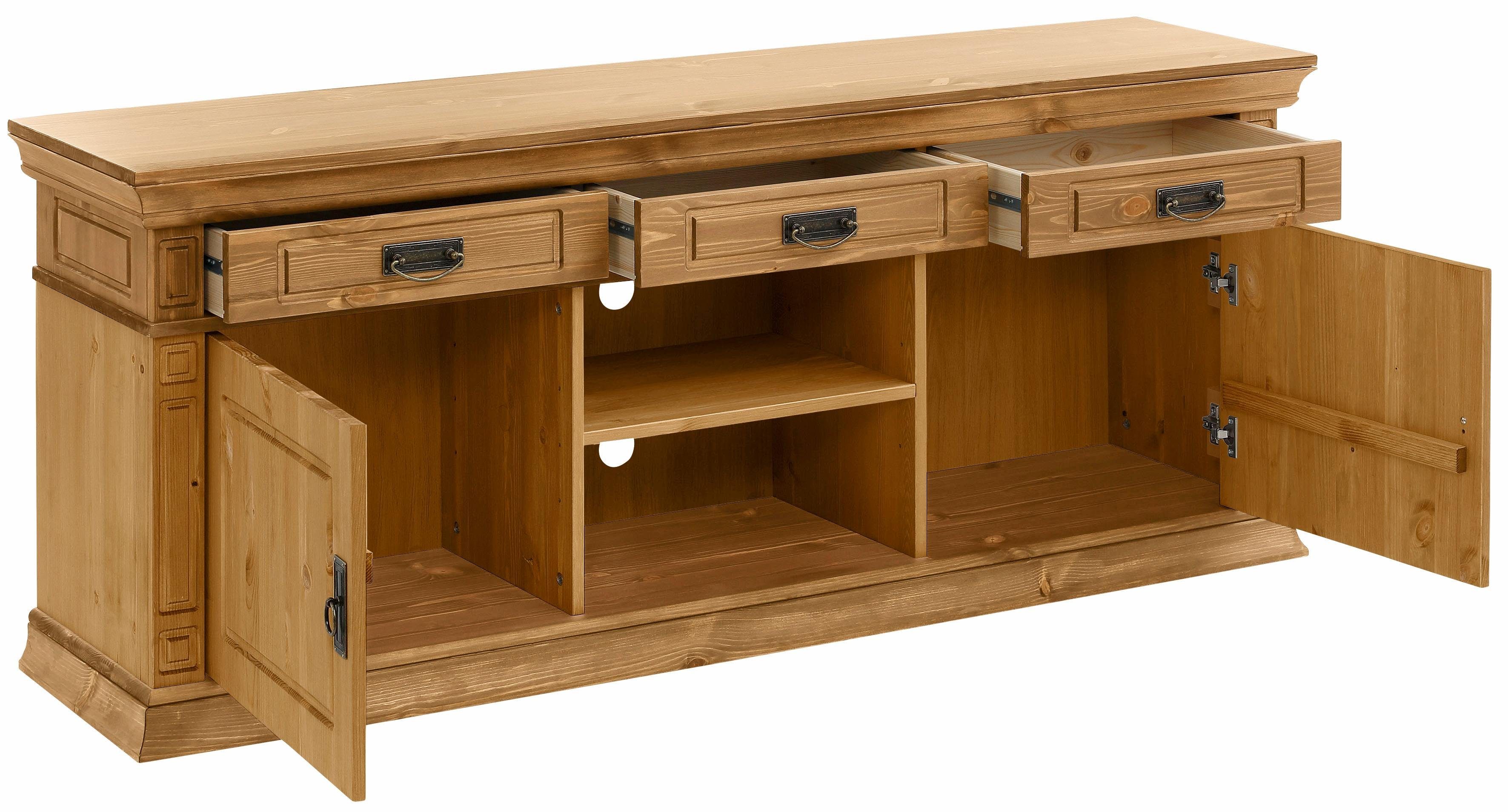 Home affaire Tv-meubel Vinales Breedte 158 cm, met 3 lades