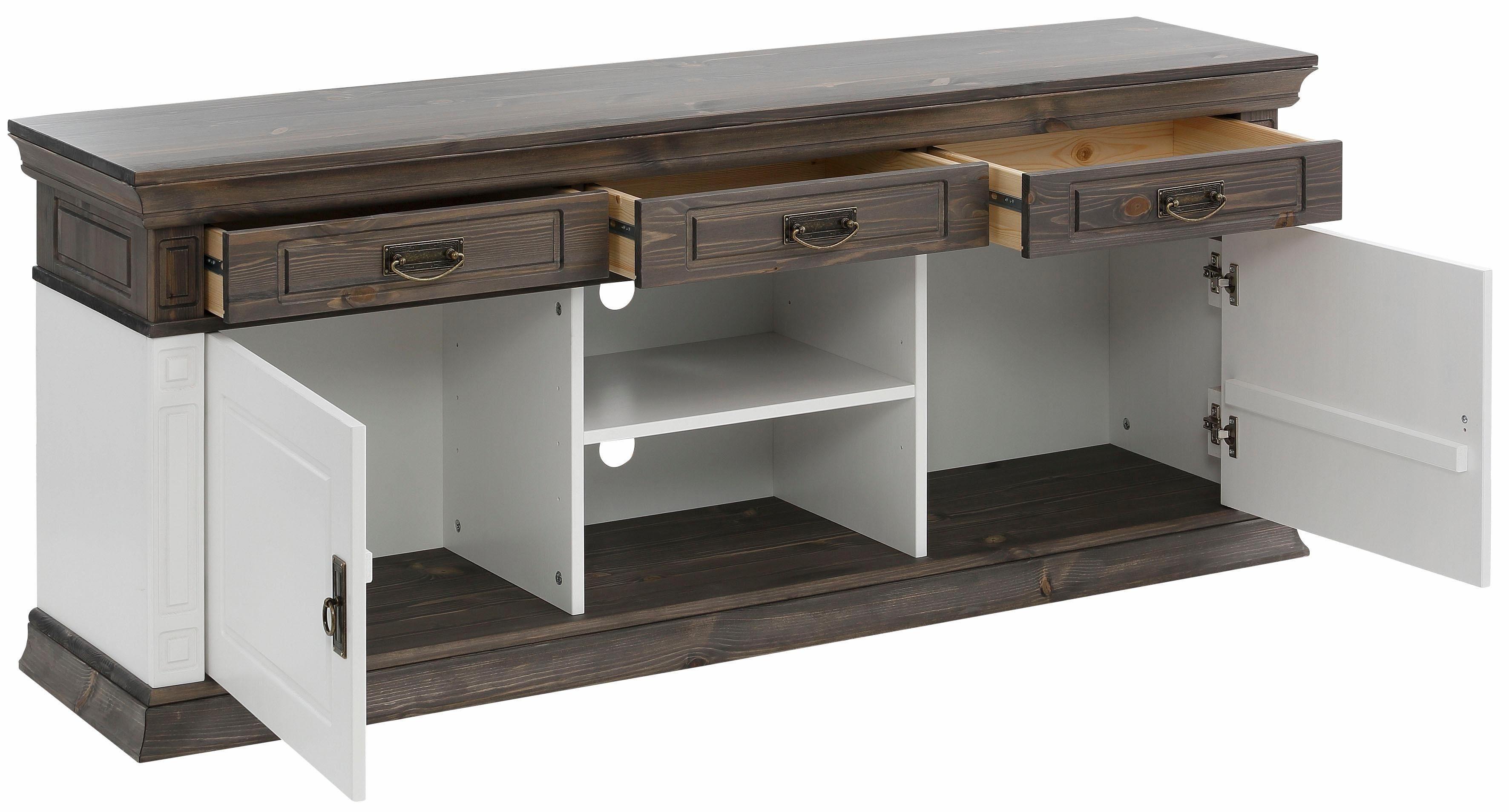 Home affaire Tv-meubel Vinales Breedte 158 cm, met 3 lades