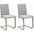 schoesswender vrijdragende stoel klara metalen frame (set, 2 stuks) wit