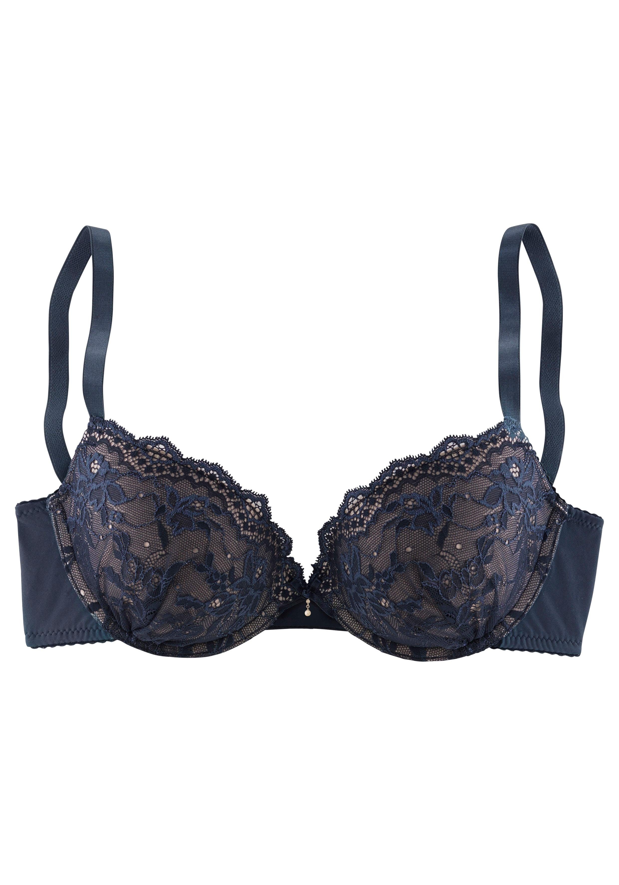 Lascana Push-up-bh Nina met beugel, met kanten cups en uitneembare vullingen, ondergoed