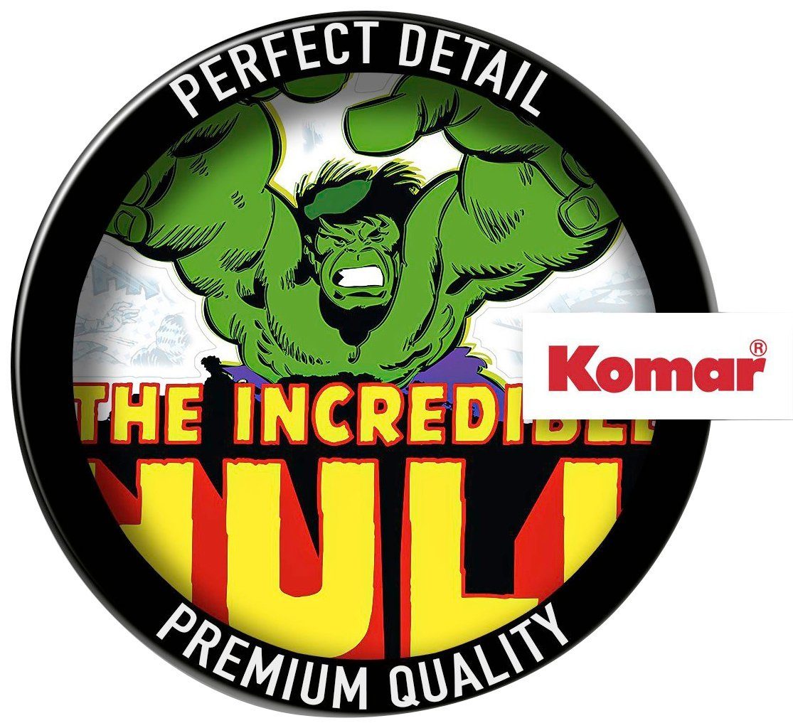 Komar Wandfolie Hulk Comic Classic - afm. 50 x 70 cm zelfklevend, wandstickers, kinderkamer (1 stuk)