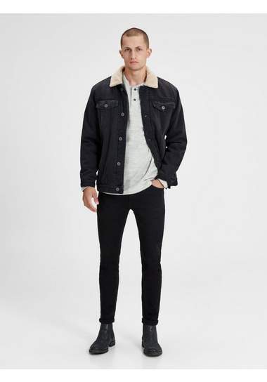 Jack & Jones Grandad gemêleerd T-shirt met lange mouwen Jack & Jones Grandad gemêleerd T-shirt met lange mouwen