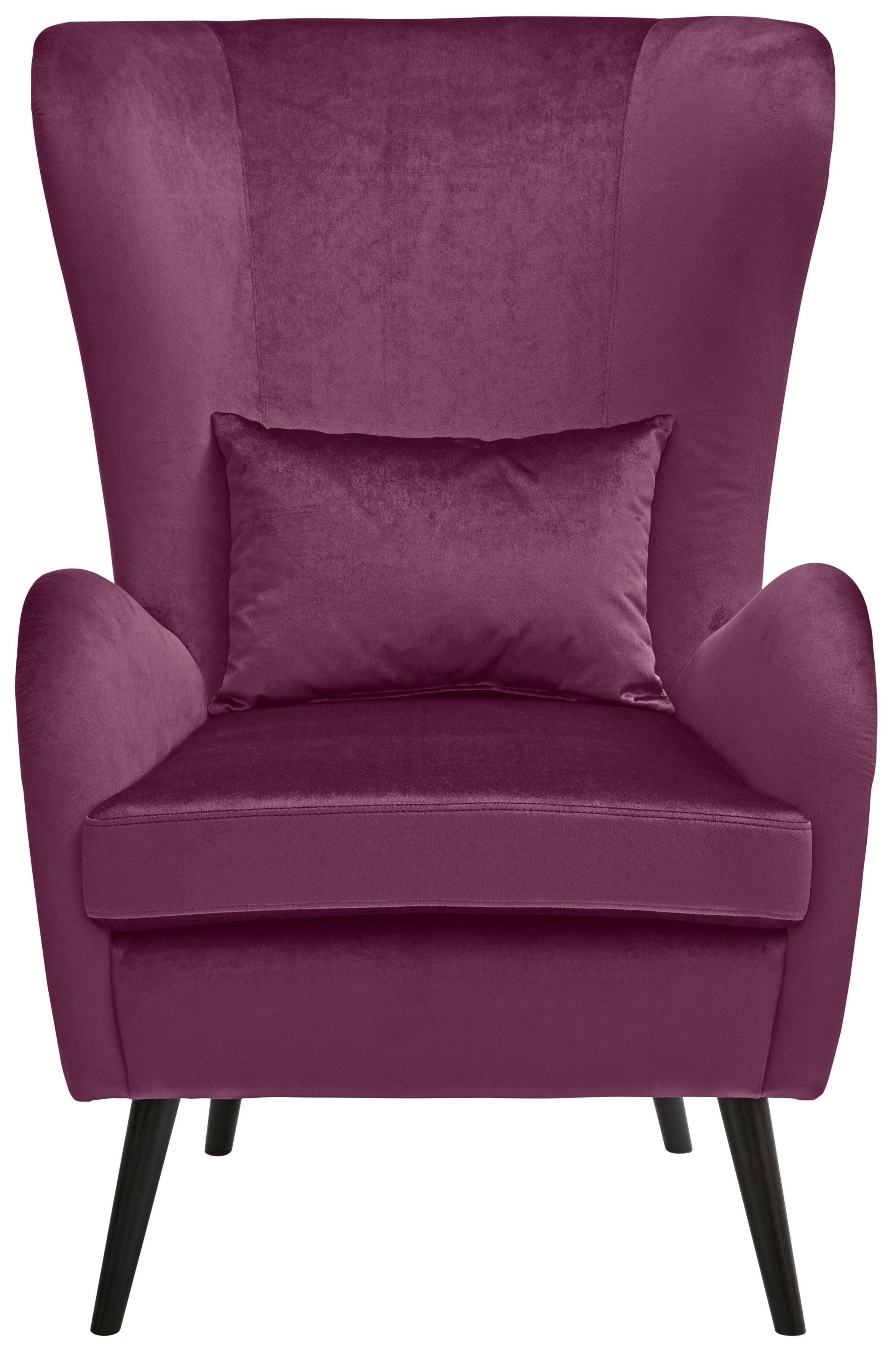Guido Maria Kretschmer Home&Living Fauteuil Salla ook in imitatiebont en fijn corduroy, veel bekledingsopties, oorfauteuil (set)