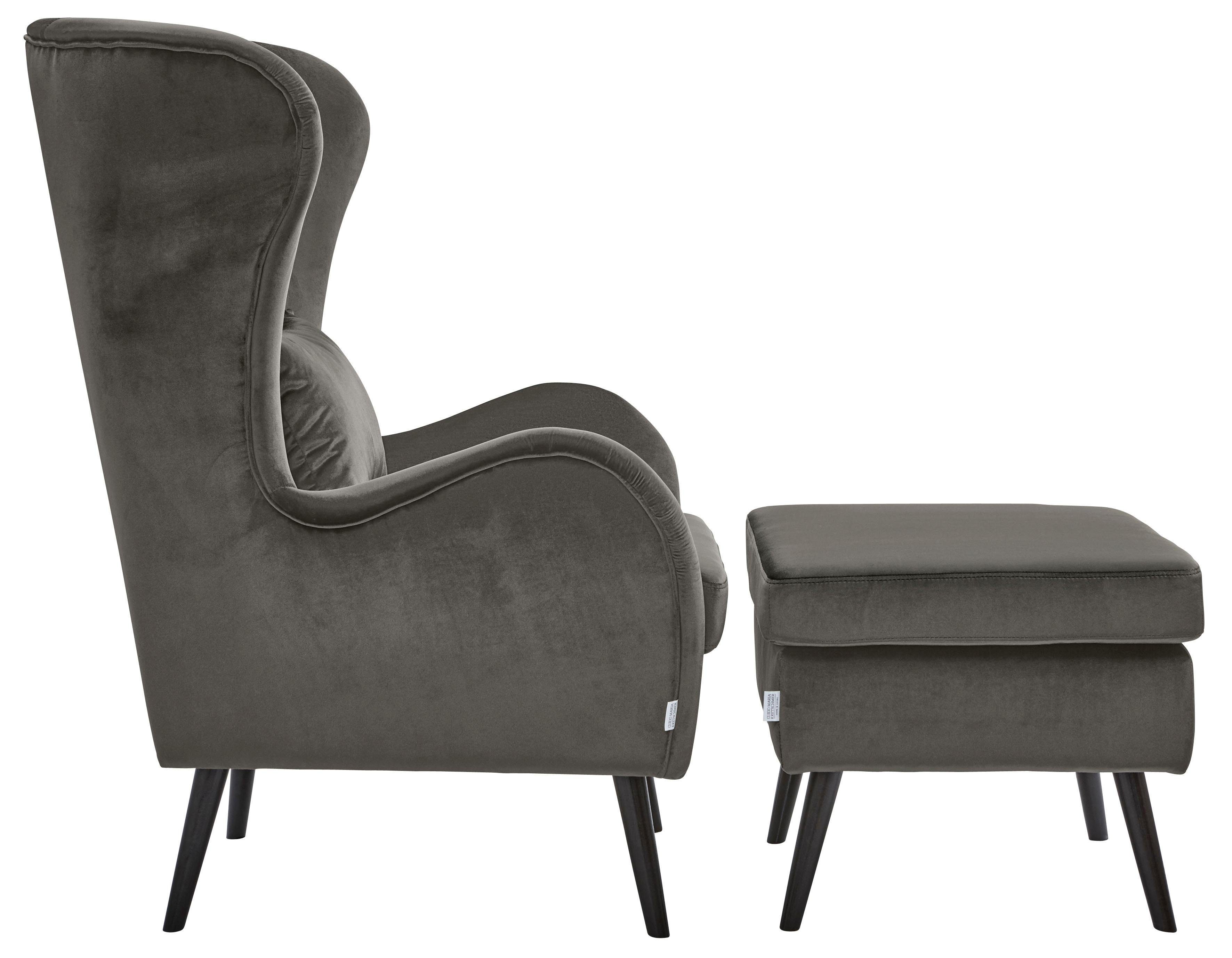 Home affaire Fauteuil Salla ook in imitatiebont en fijn corduroy, veel bekledingsopties, oorfauteuil (set)