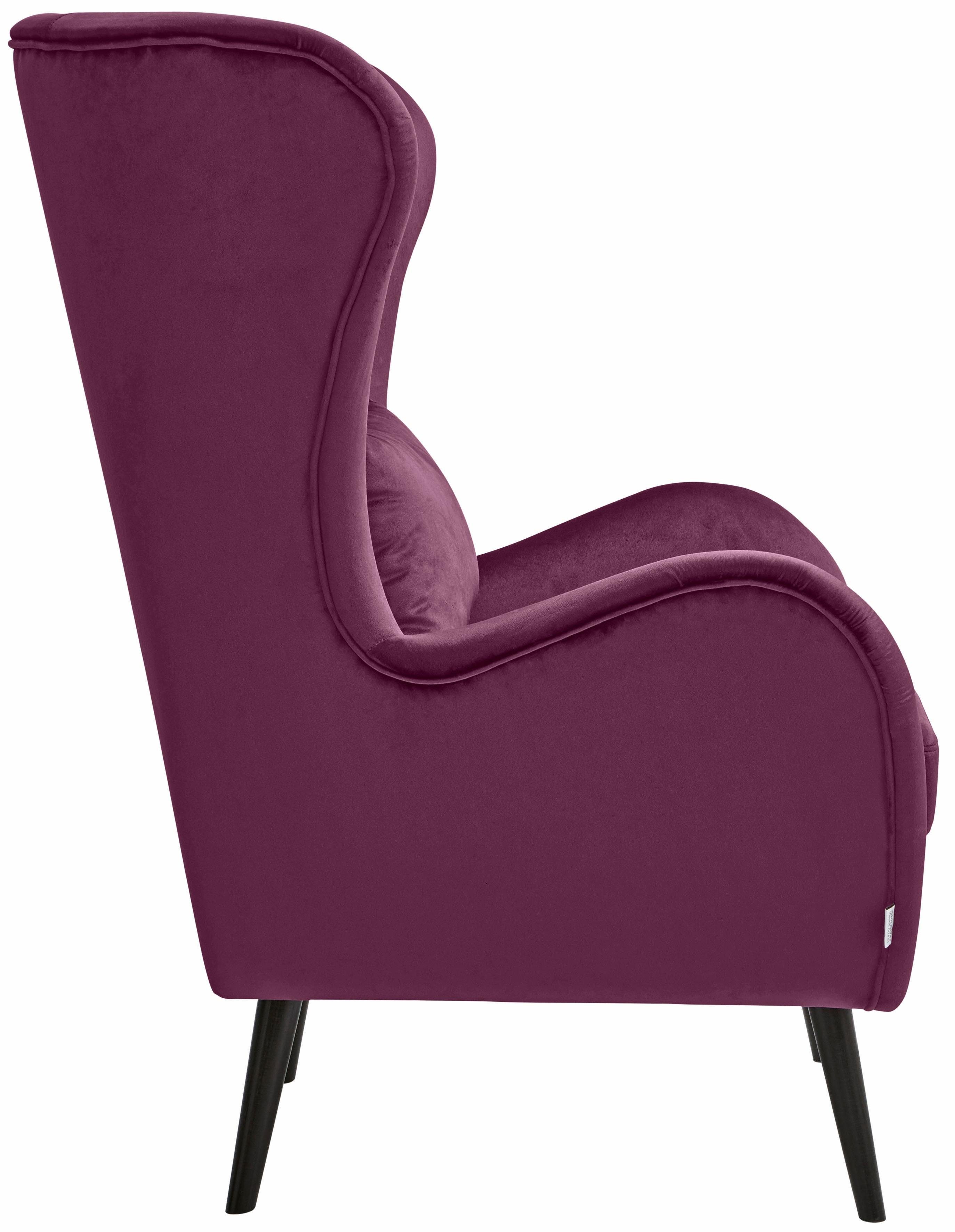 Guido Maria Kretschmer Home&Living Fauteuil Salla ook in imitatiebont en fijn corduroy, veel bekledingsopties, oorfauteuil (set)