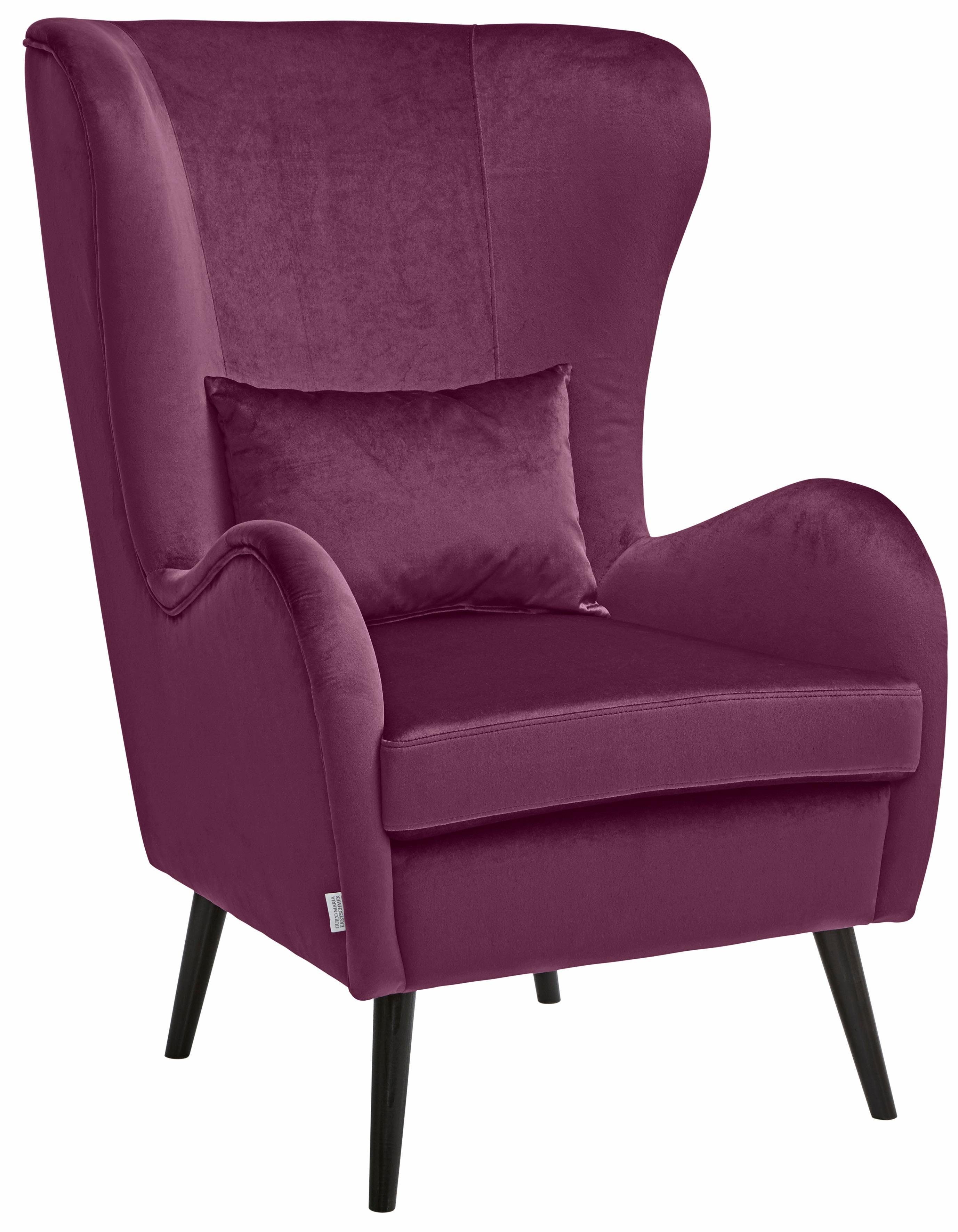 Guido Maria Kretschmer Home&Living Fauteuil Salla ook in imitatiebont en fijn corduroy, veel bekledingsopties, oorfauteuil (set)