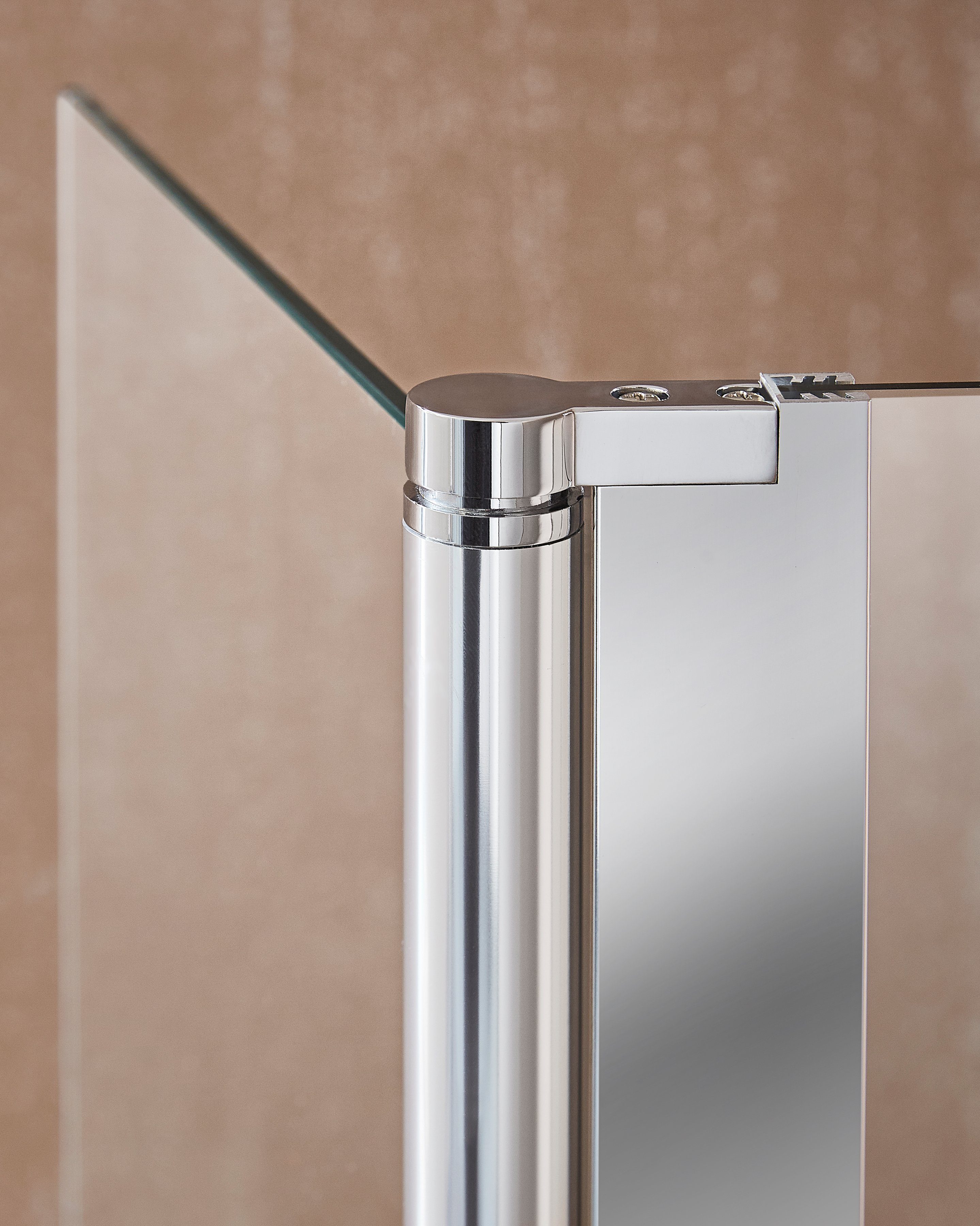 welltime Walk-in-douche Milaan in 3 verschillende breedten (90,100, 120 cm), 6 mm dik veiligheidsglas, 90 cm