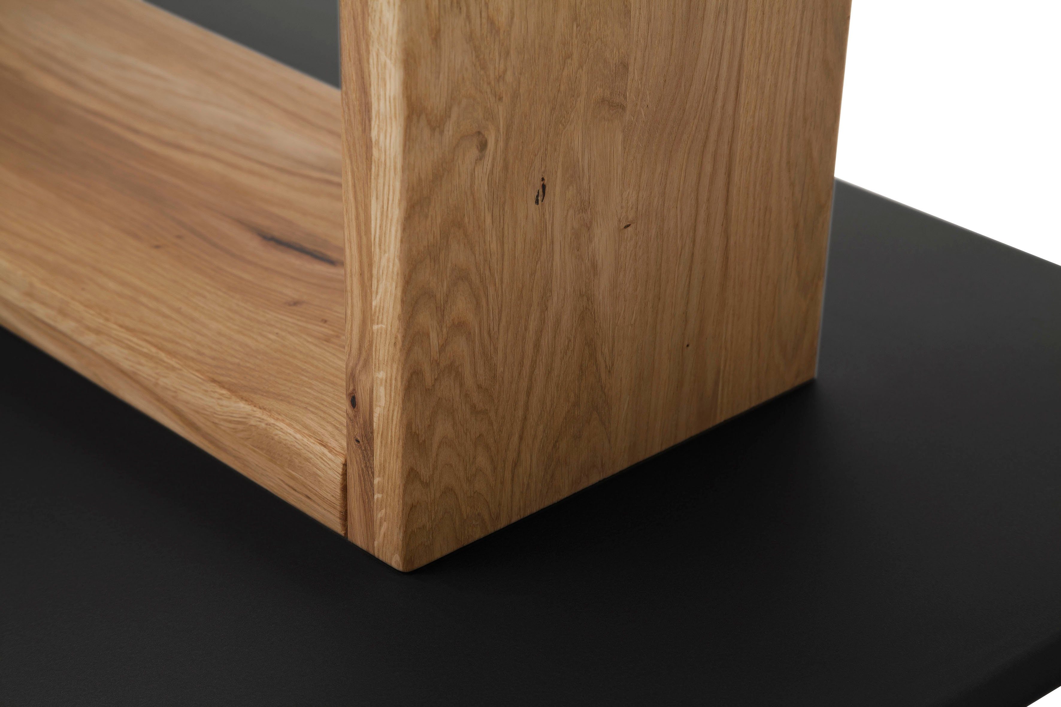 MCA furniture Eettafel Cuba Eettafel massief hout uittrekbaar, tafelblad met synchroon uittreksysteem