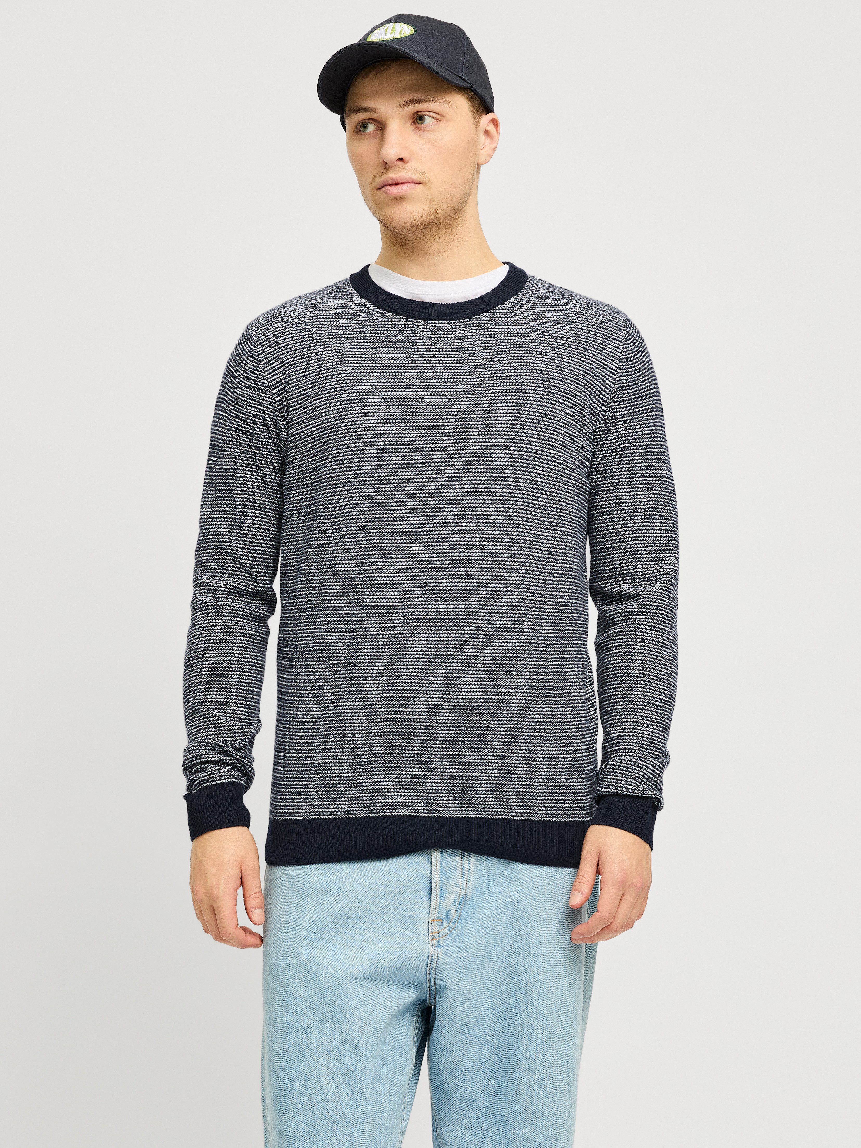 Jack & Jones Gebreide trui JJBRADY KNIT CREW NECK