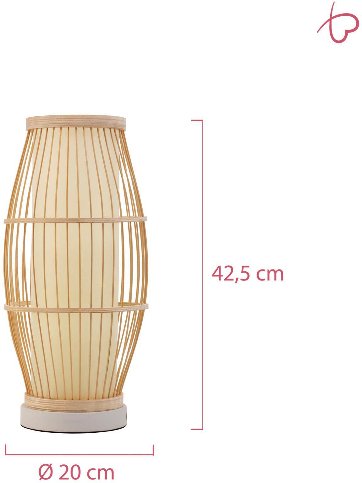 Pauleen Tafellamp Woody Passion max20W beige 230V bamboe/kunststof