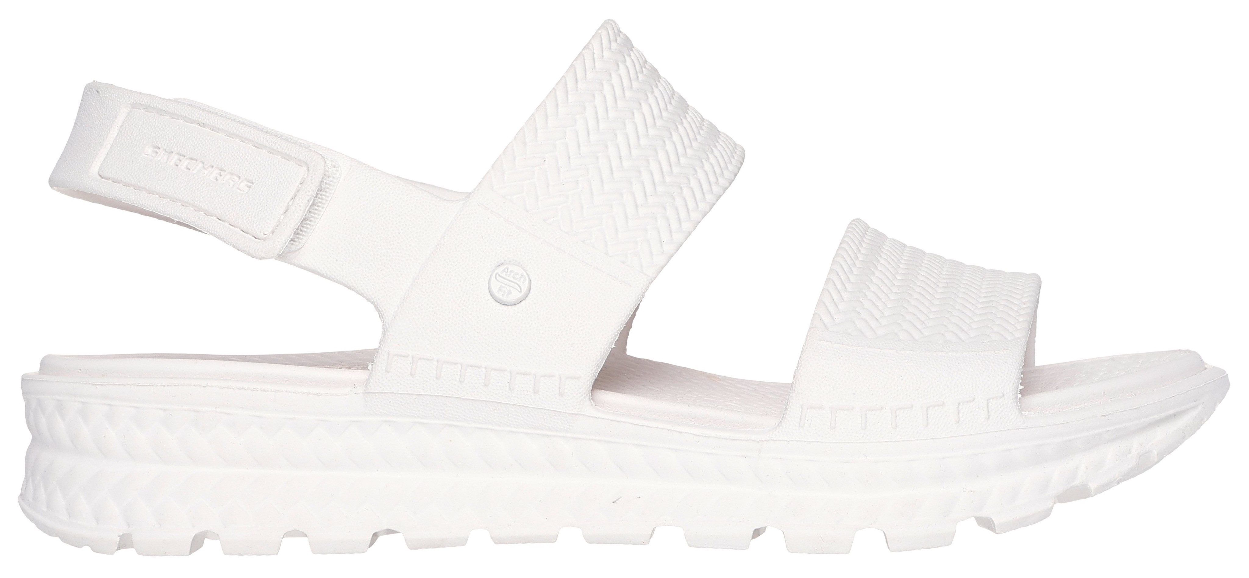 Skechers Sandalen ARCH FIT FOOTSTEPS-SUNNY DAYS , plateau sandaal, zomerschoen met klittenband
