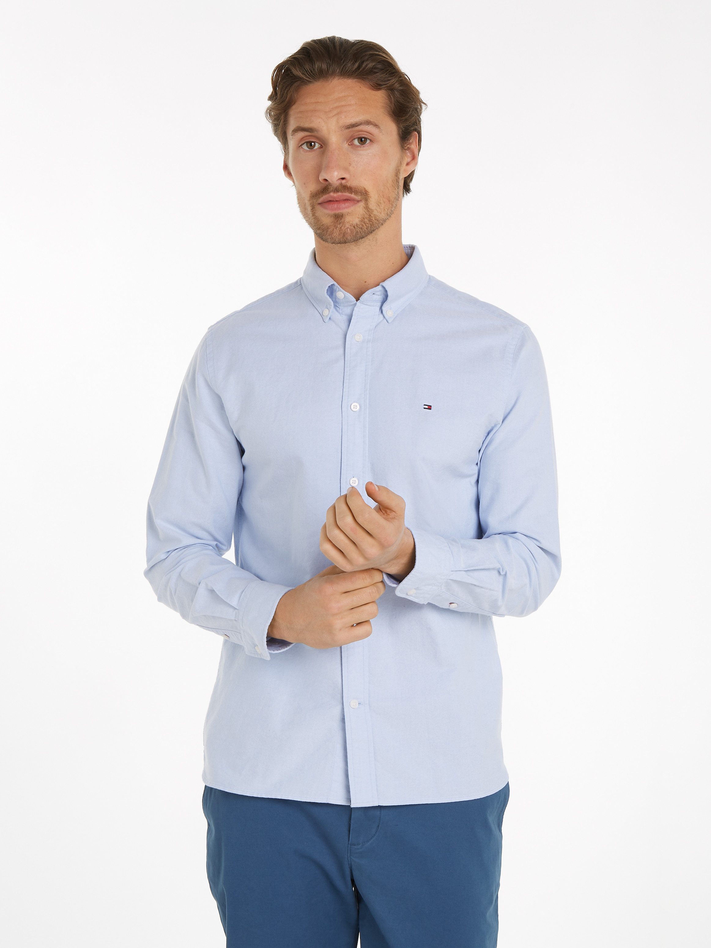 Tommy Hilfiger Overhemd met lange mouwen SOLID HERITAGE OXFORD RF SHIRT