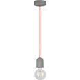 spot light hanglamp amory hanglamp, voortreffelijke materialen: met de hand gemaakt beton en glas, e27 fitting voor verwisselbare ledverlichting geschikt, natuurproduct - duurzaam, made in europe (1 stuk) grijs