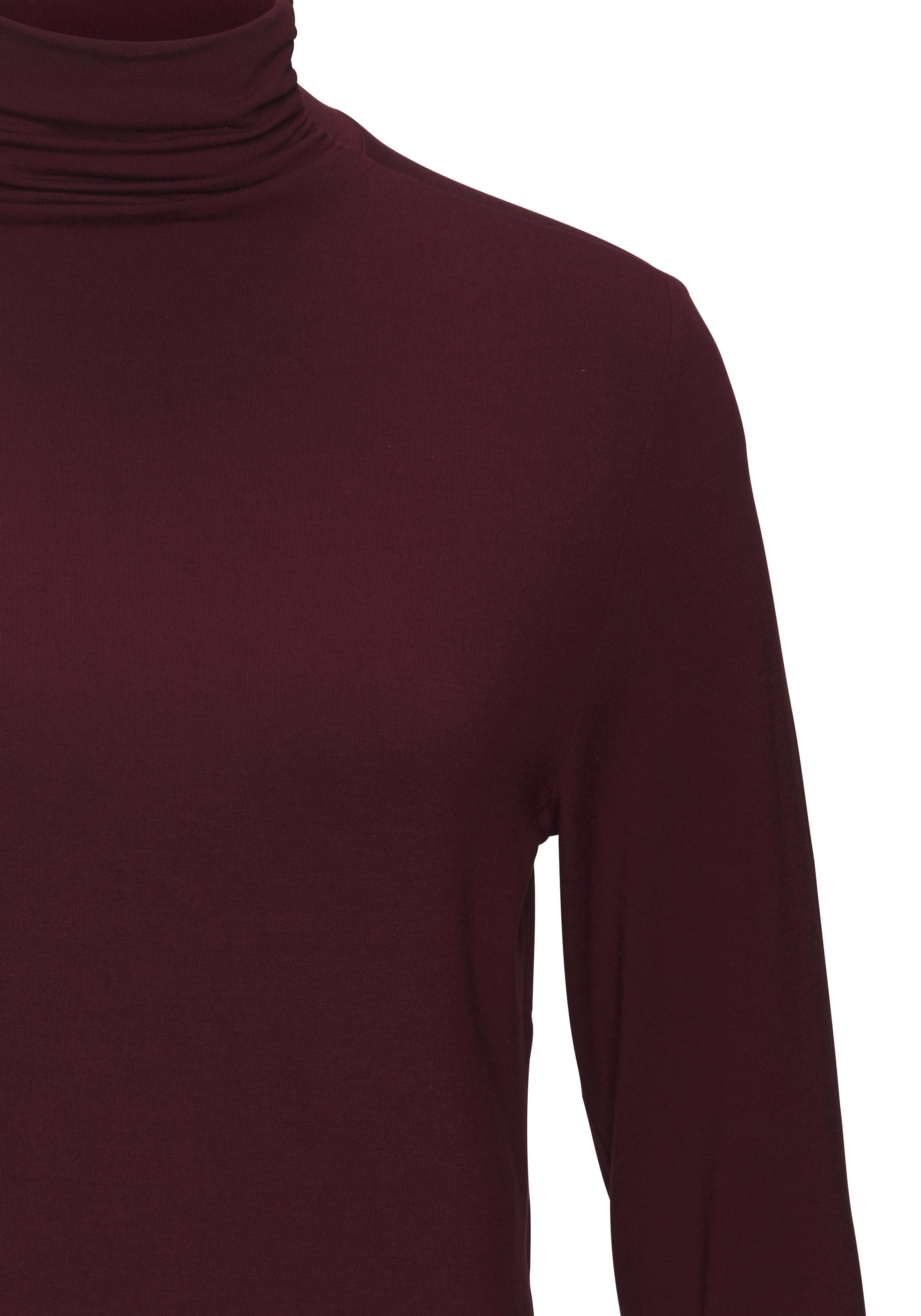Lascana Shirt met staande kraag Van zachte viscose-stretch van zachte viscosekwaliteit