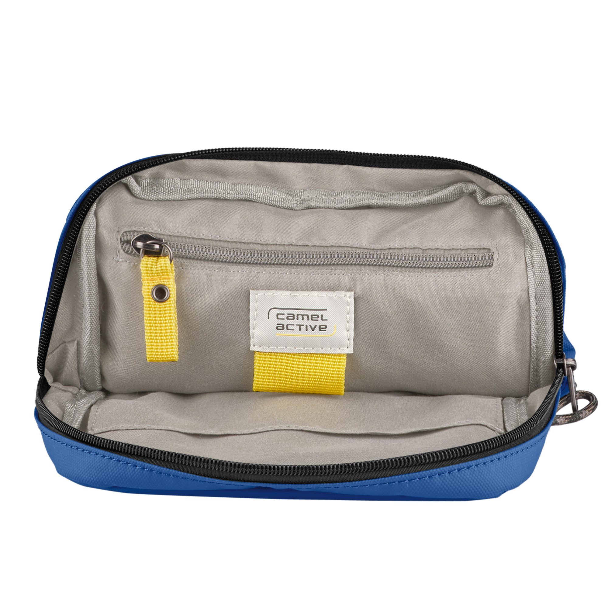camel active Schoudertas Explore waterafstotend gerecycled nylon en reflecterende ritsen