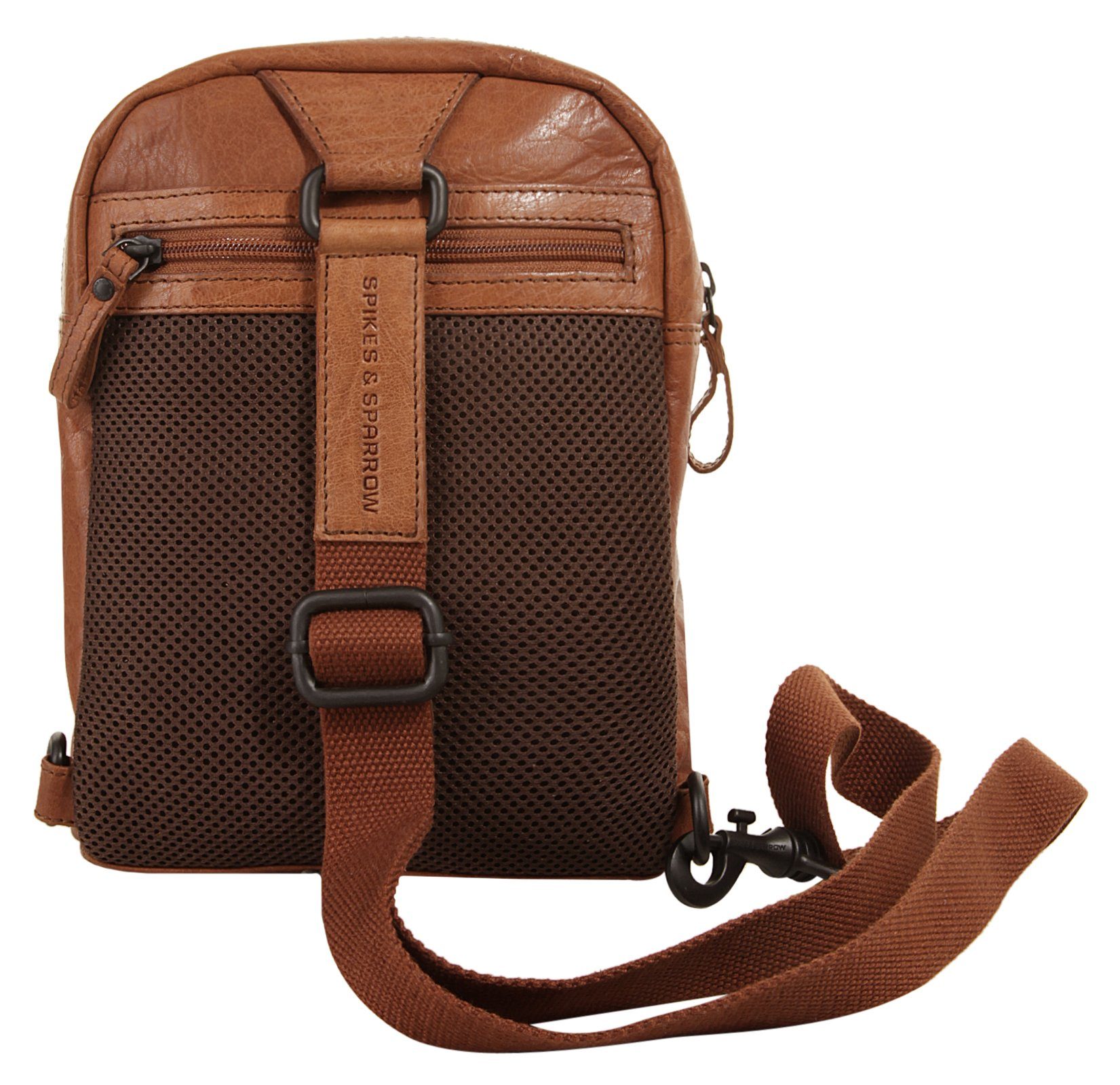 Spikes & Sparrow Schoudertas echt leder