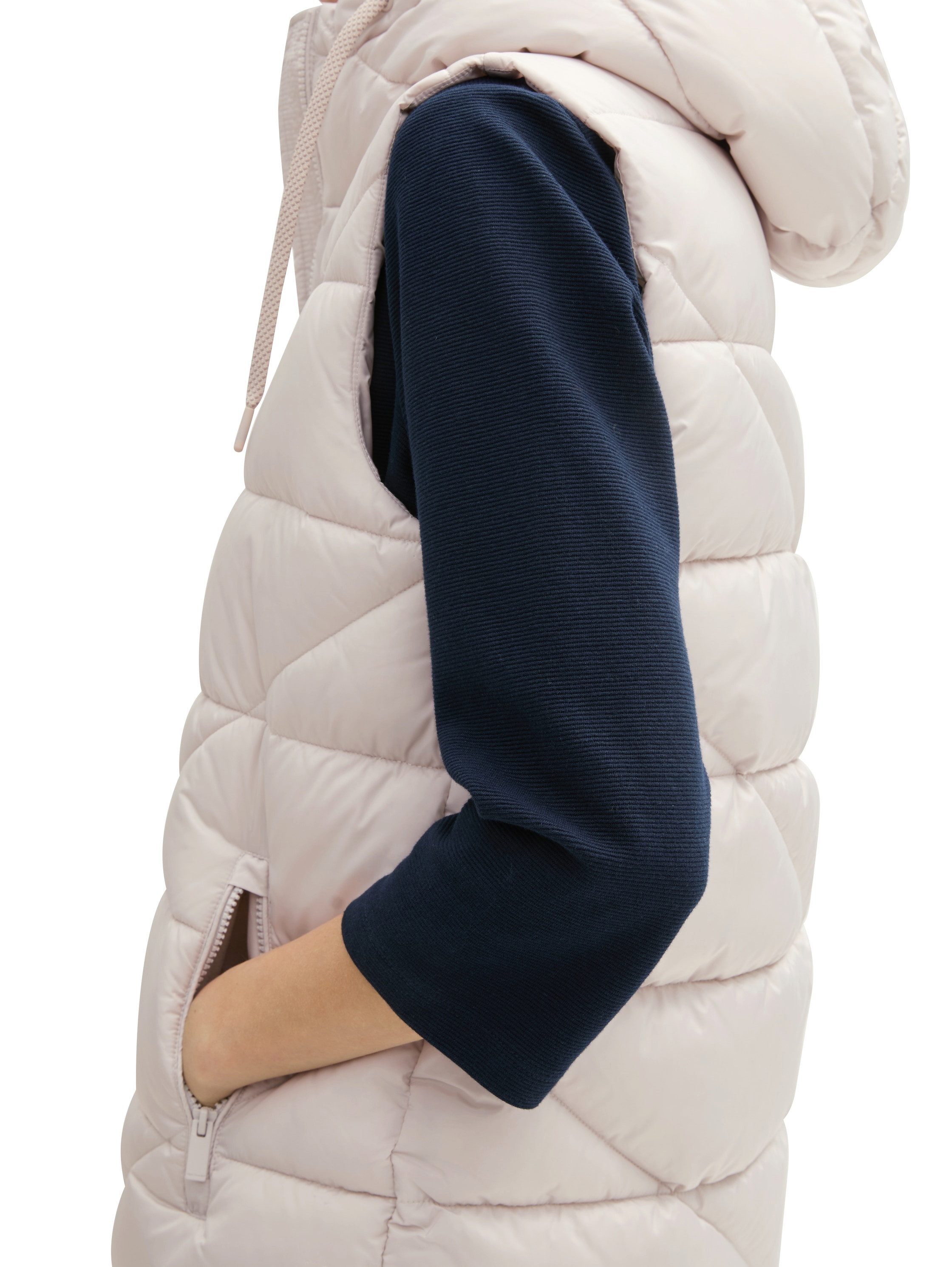 Tom Tailor Bodywarmer met een capuchon