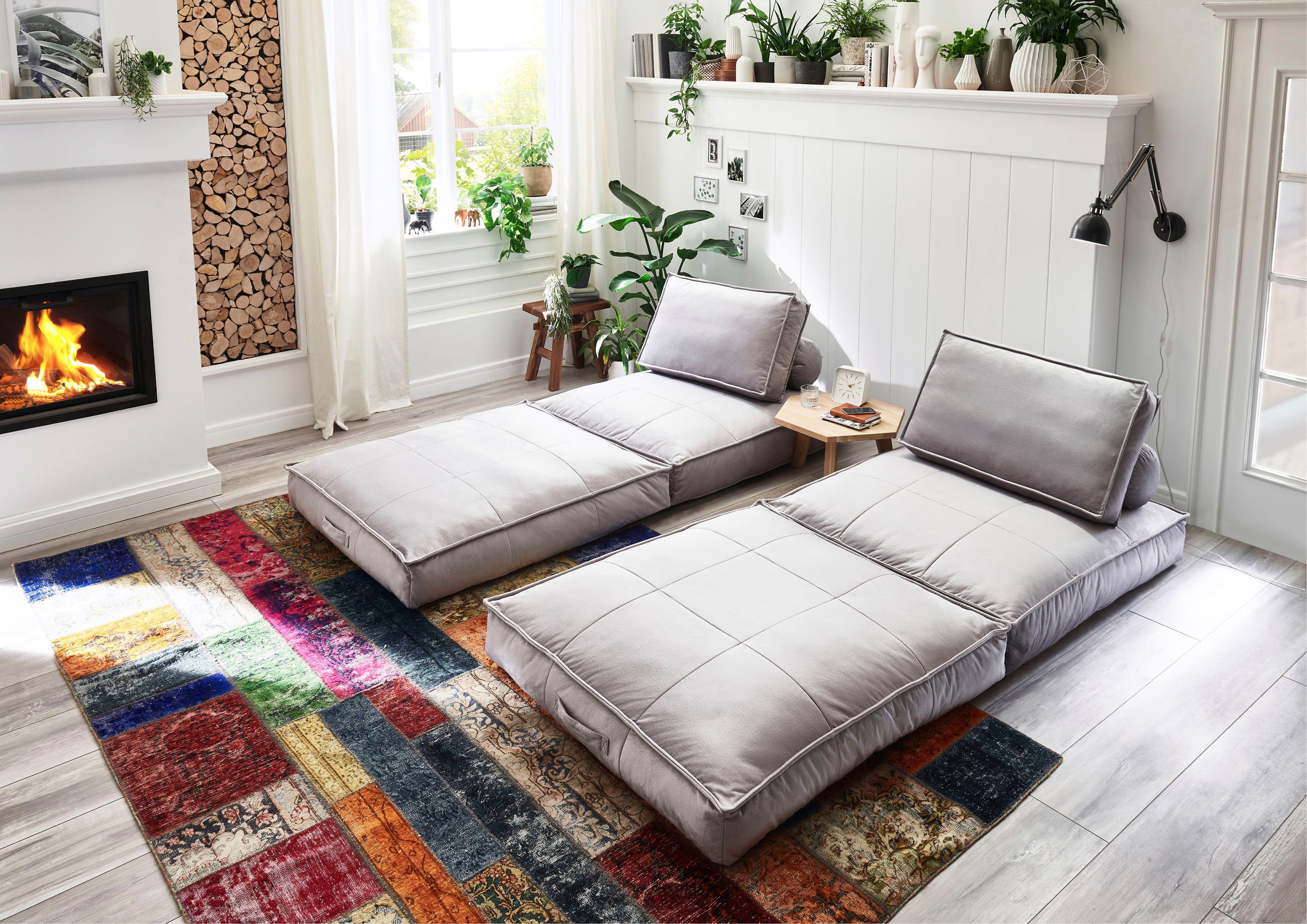 ATLANTIC home collection XXL-fauteuil Miro XXL-fauteuil te veranderen in een logeerbed