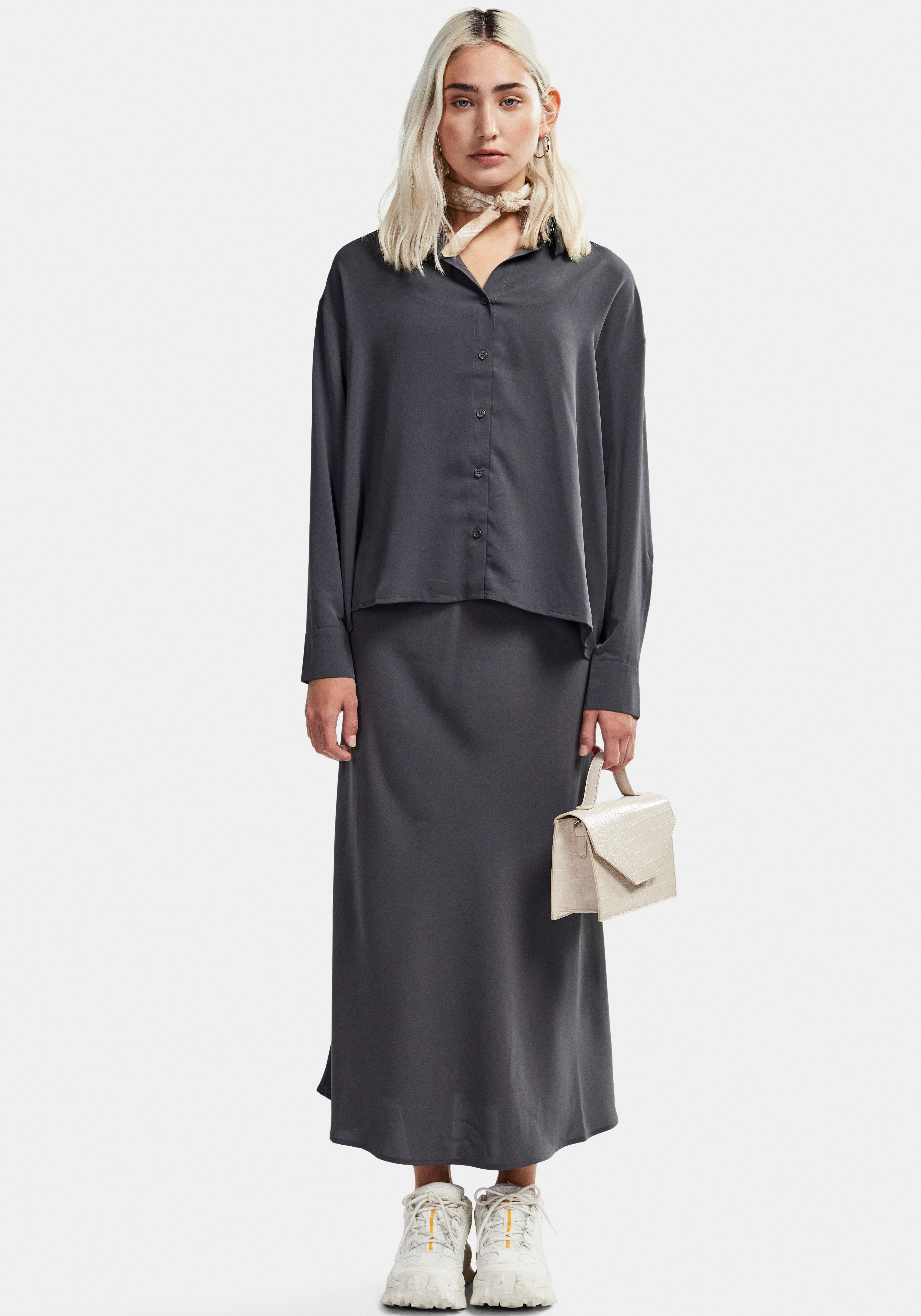 pieces Midirok PCFRANAN HW MIDI SKIRT NOOS BC