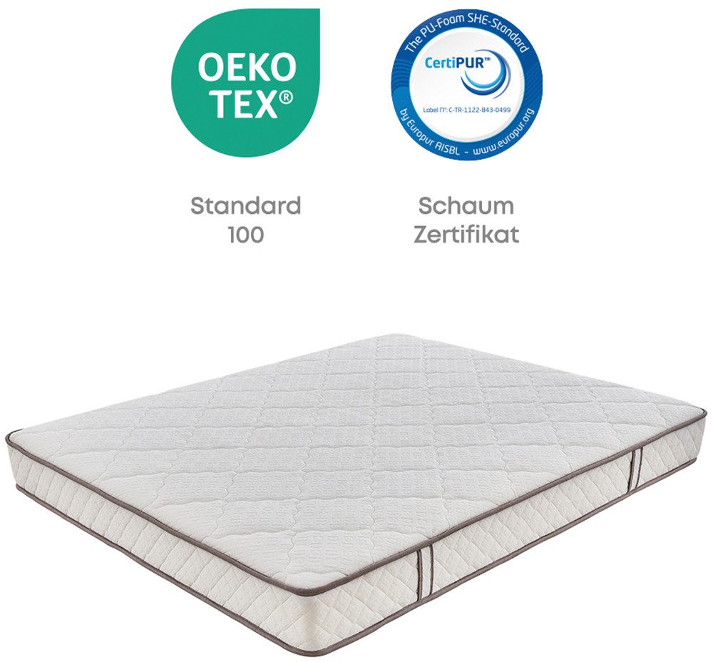 Yatas Pocketveringsmatras Penta Z, matras 90x200, 140x200 cm & andere maten hoogte 19 cm