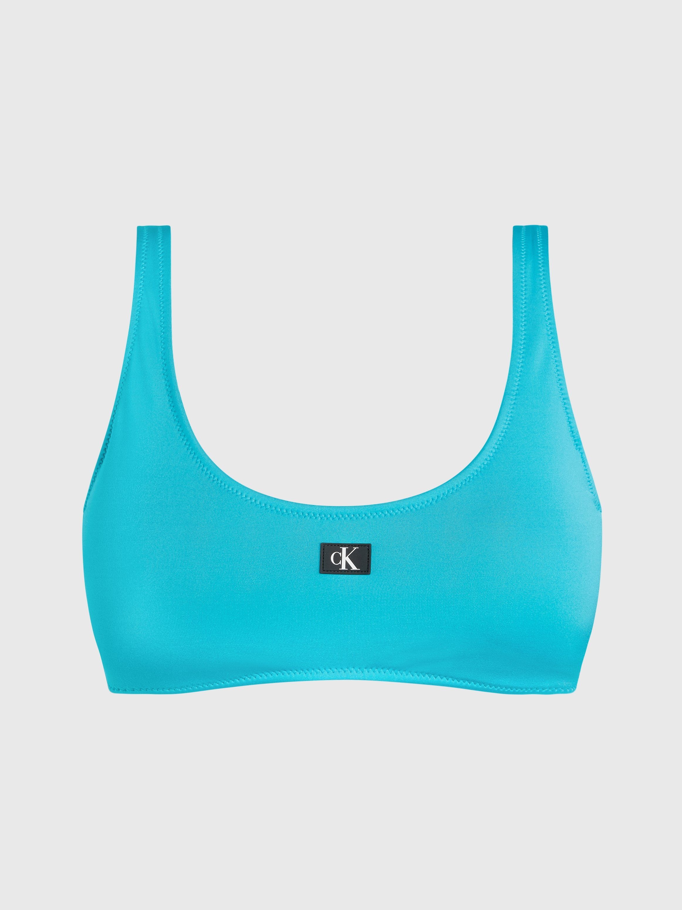 Calvin Klein Swimwear Bandeau-bikinitop BRALETTE-RP met logoprint op borsthoogte