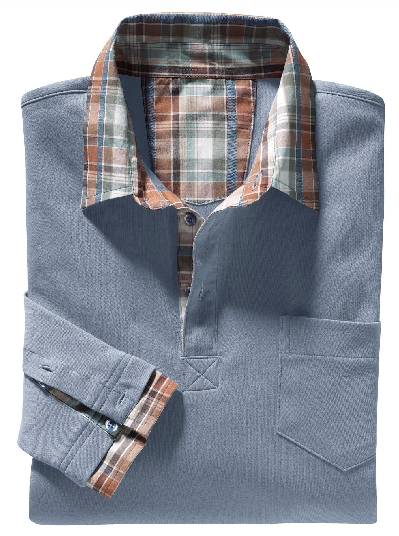 Classic Basics Poloshirt met lange mouwen (1-delig)