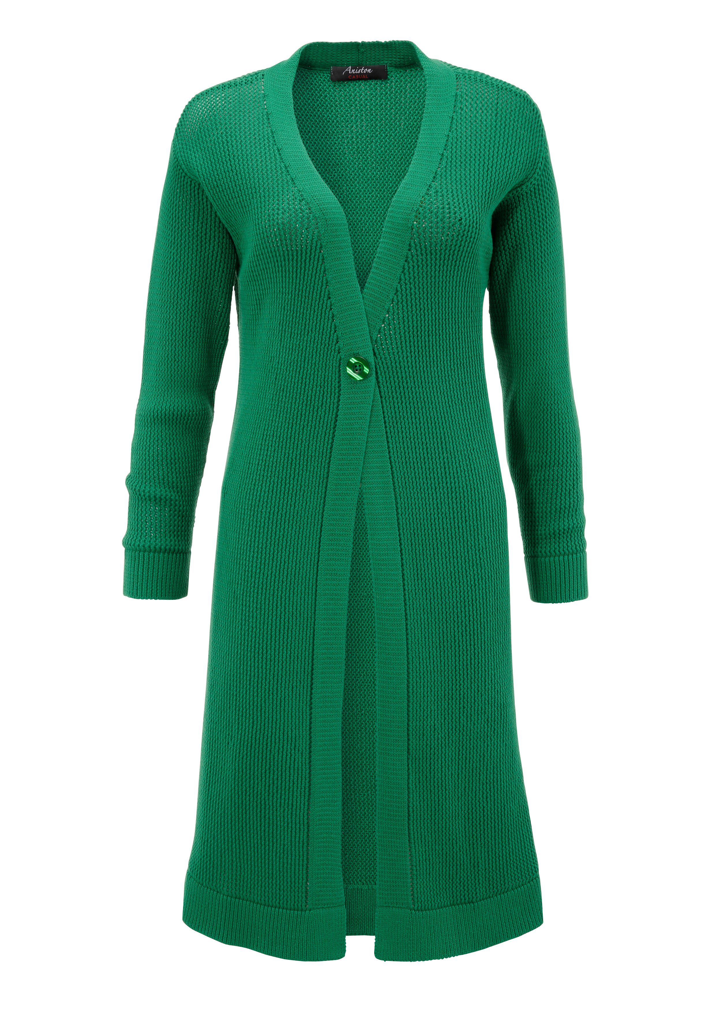 Aniston CASUAL Vest in een trendy gebreid meshpatroon