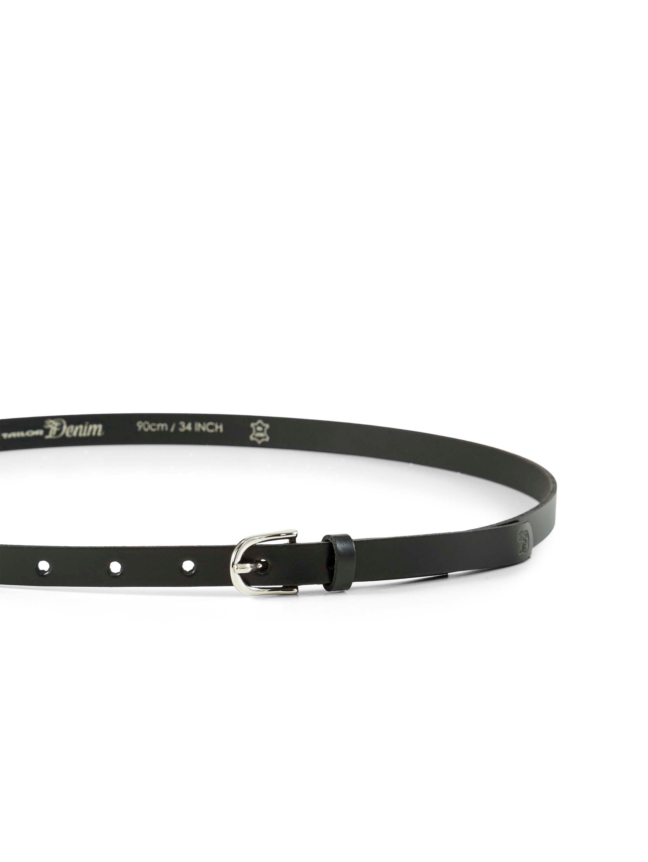 Tom Tailor Synthetische riem TTDPAULA van glad echt leer met filigraan gesp - 1,5 cm smal