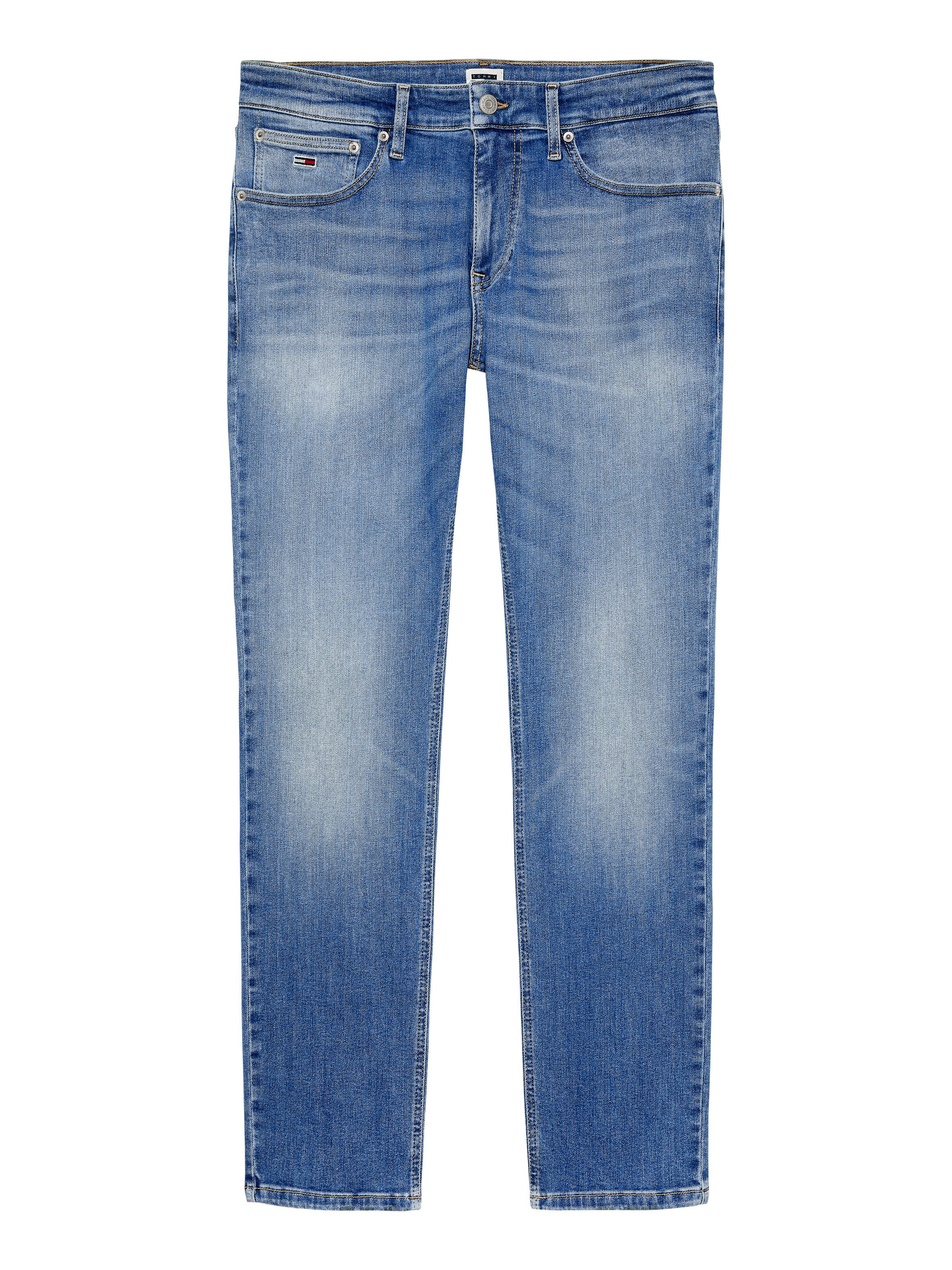 TOMMY JEANS Slim fit jeans SCANTON SLIM met gestempeld logo