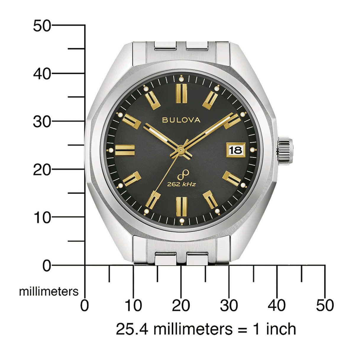 Bulova Automatisch horloge Polshorloge, herenhorloge, dameshorloge, roestvrijstalen band, saffierglas