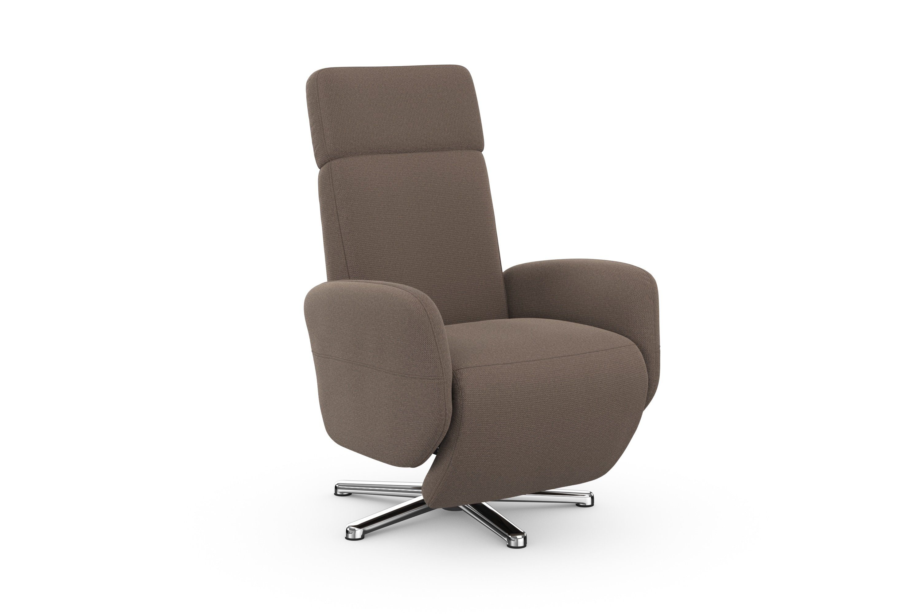 sit&more Relaxfauteuil Grenoble, incl. hoofdsteunverstelling en bekabelde afstandsbediening