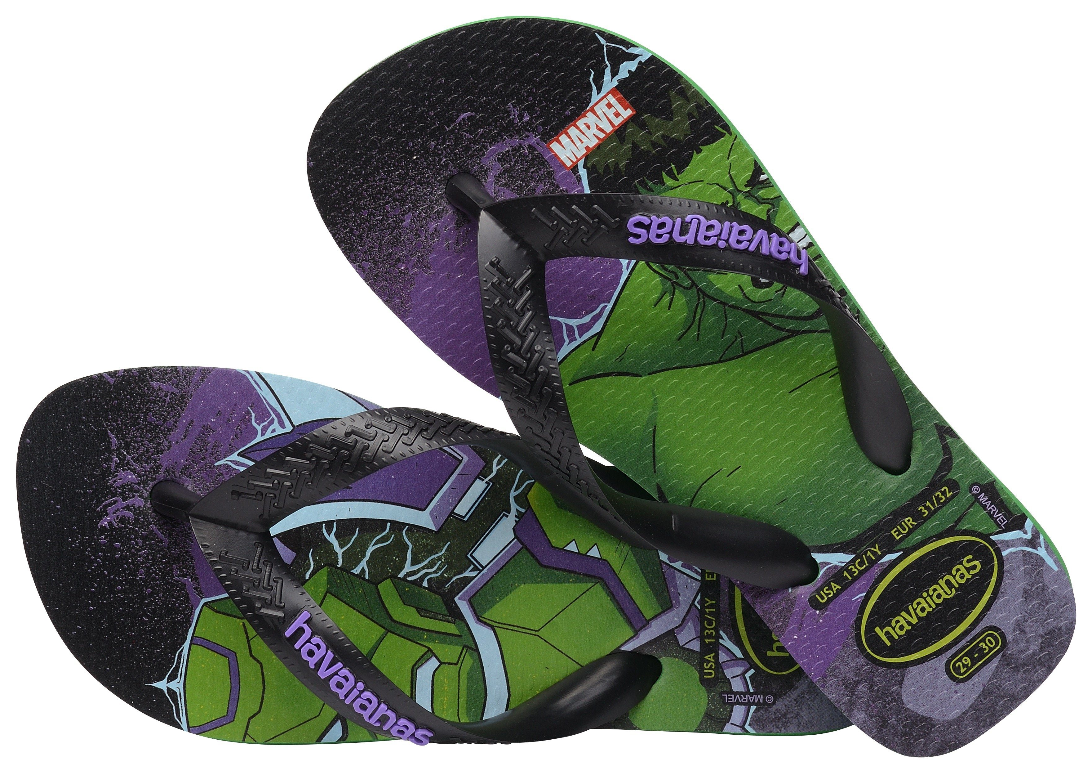 Havaianas Teenslippers KIDS TOP MARVEL 2 , zomerschoenen, badschoen, vakantie, met coole marvel-print