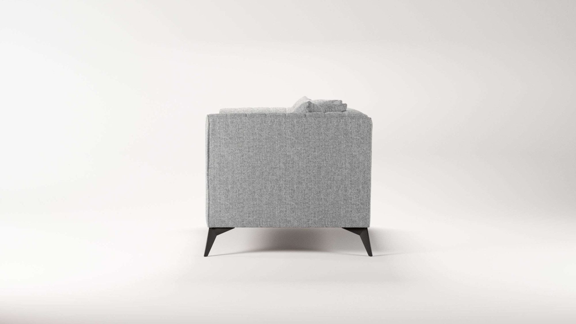 Places of Style Loveseat MATTHEW loungestoel, afmetingen B/D/H: 130/86/74 cm incl. sierkussen, fijne stiksels in de rug, belastbaar tot 200kg