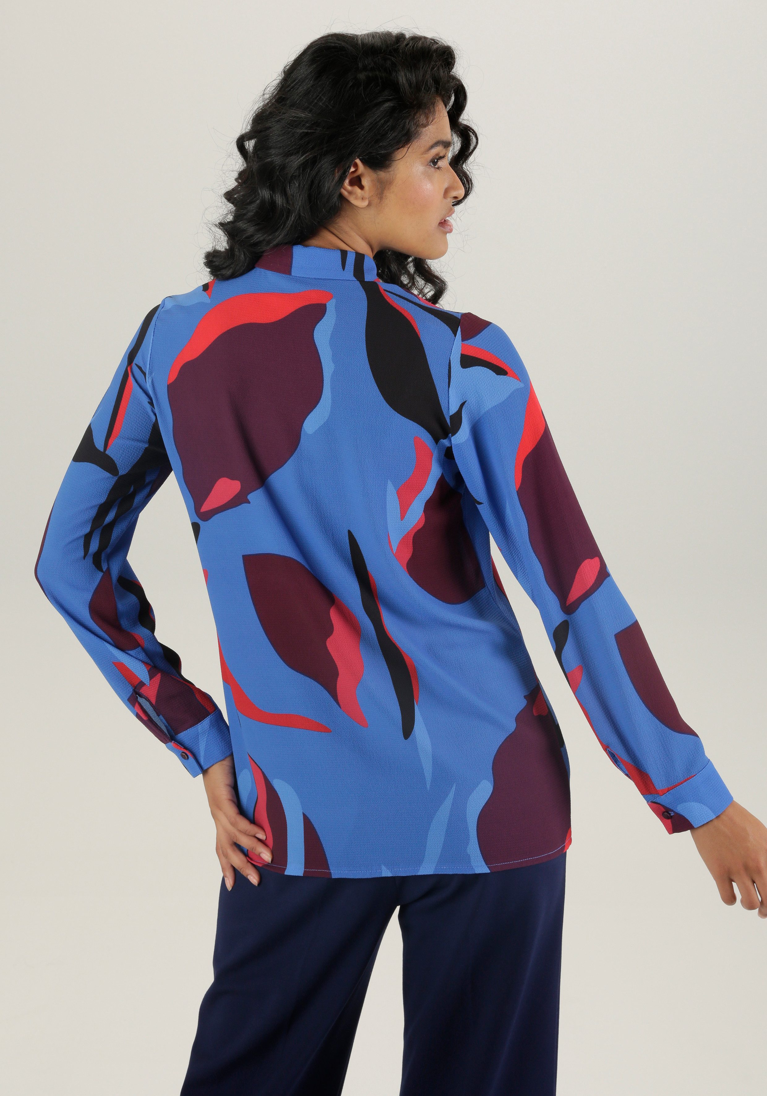 Aniston SELECTED Overhemdblouse in crêpekwaliteit