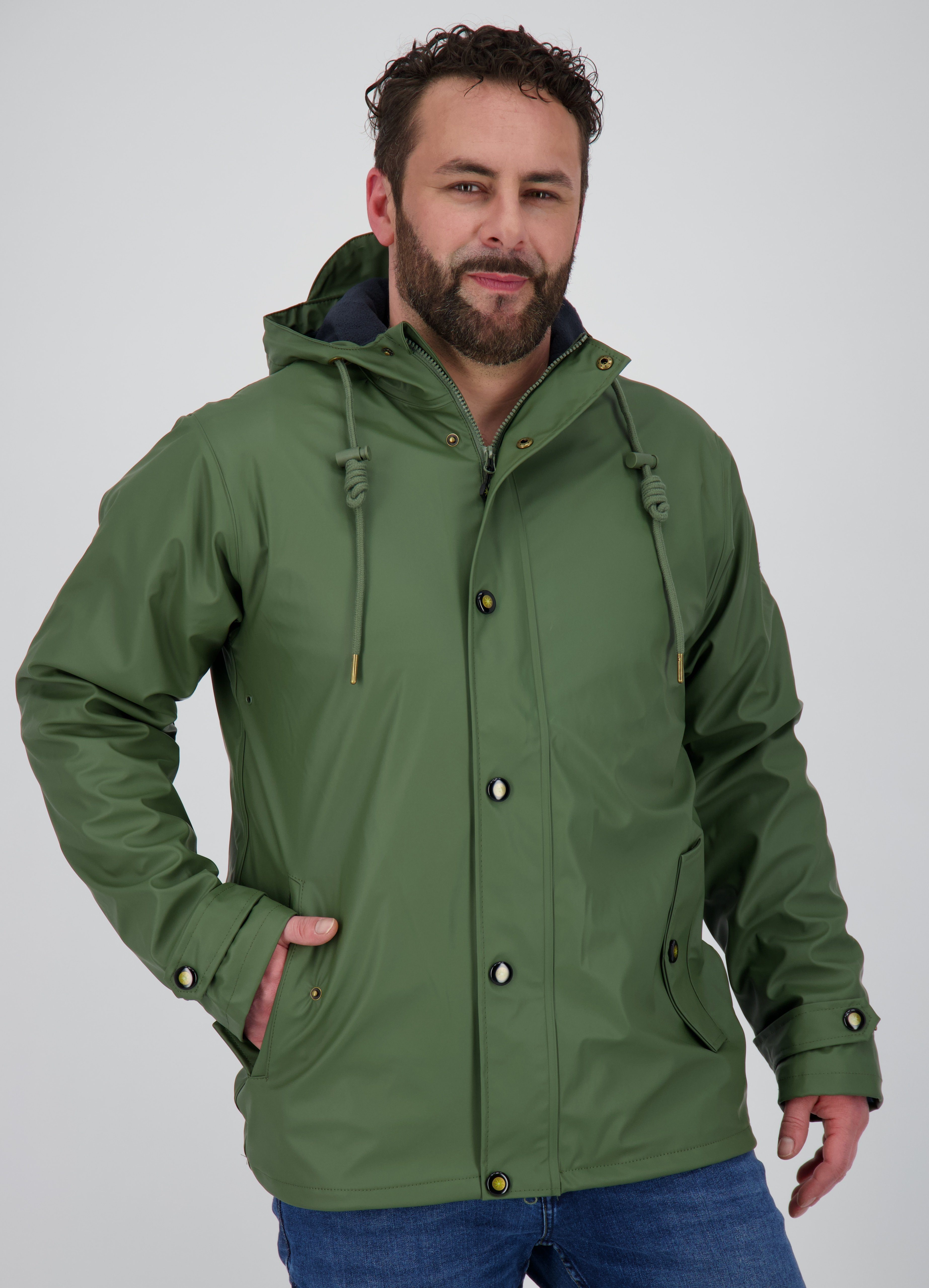 DEPROC Active Regenjack Parka #ANKERGLUTREISE MEN heren jassen maat 5XL (62) groen