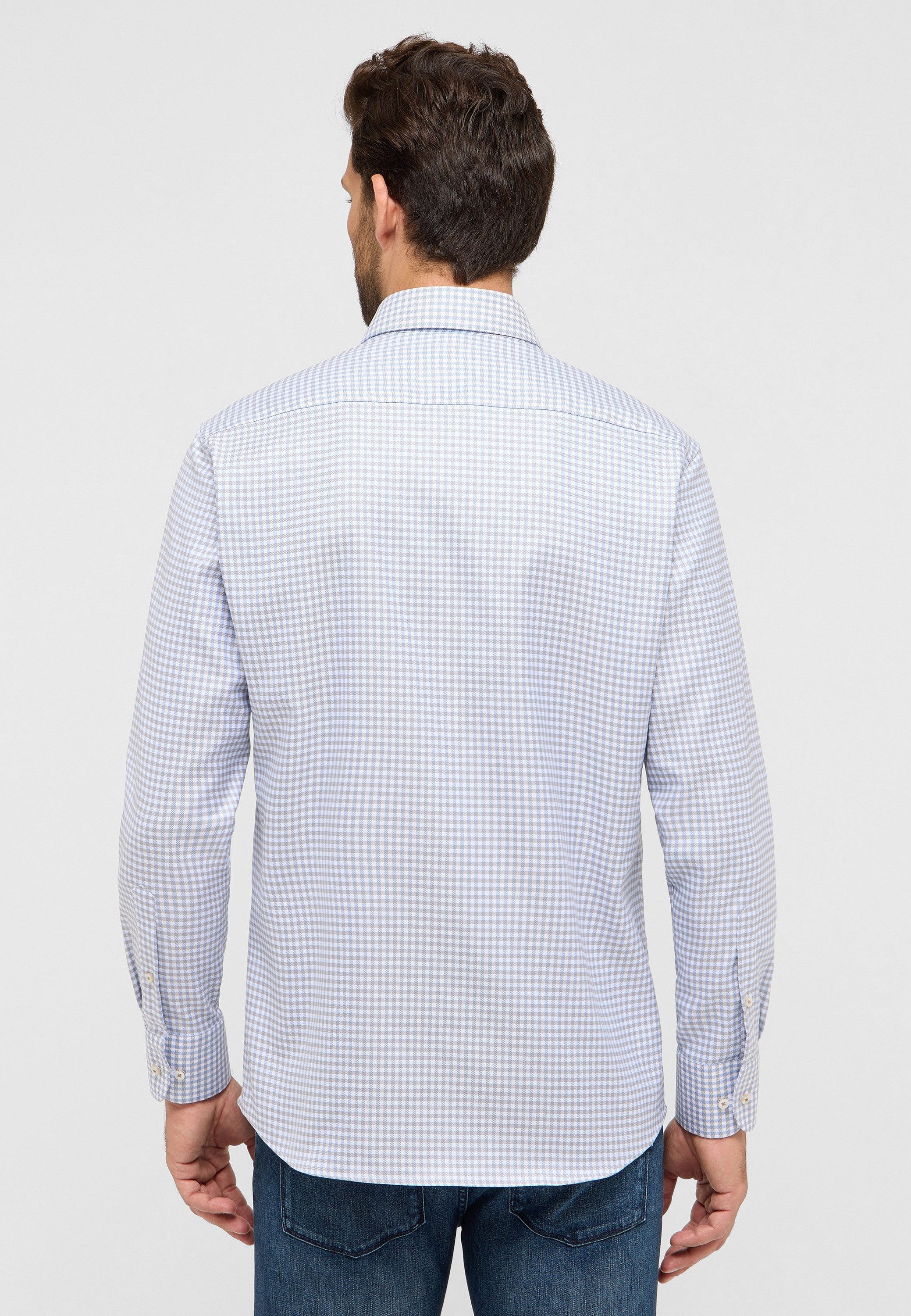 Eterna Overhemd met lange mouwen MODERN FIT NON IRON (strijkvrij)