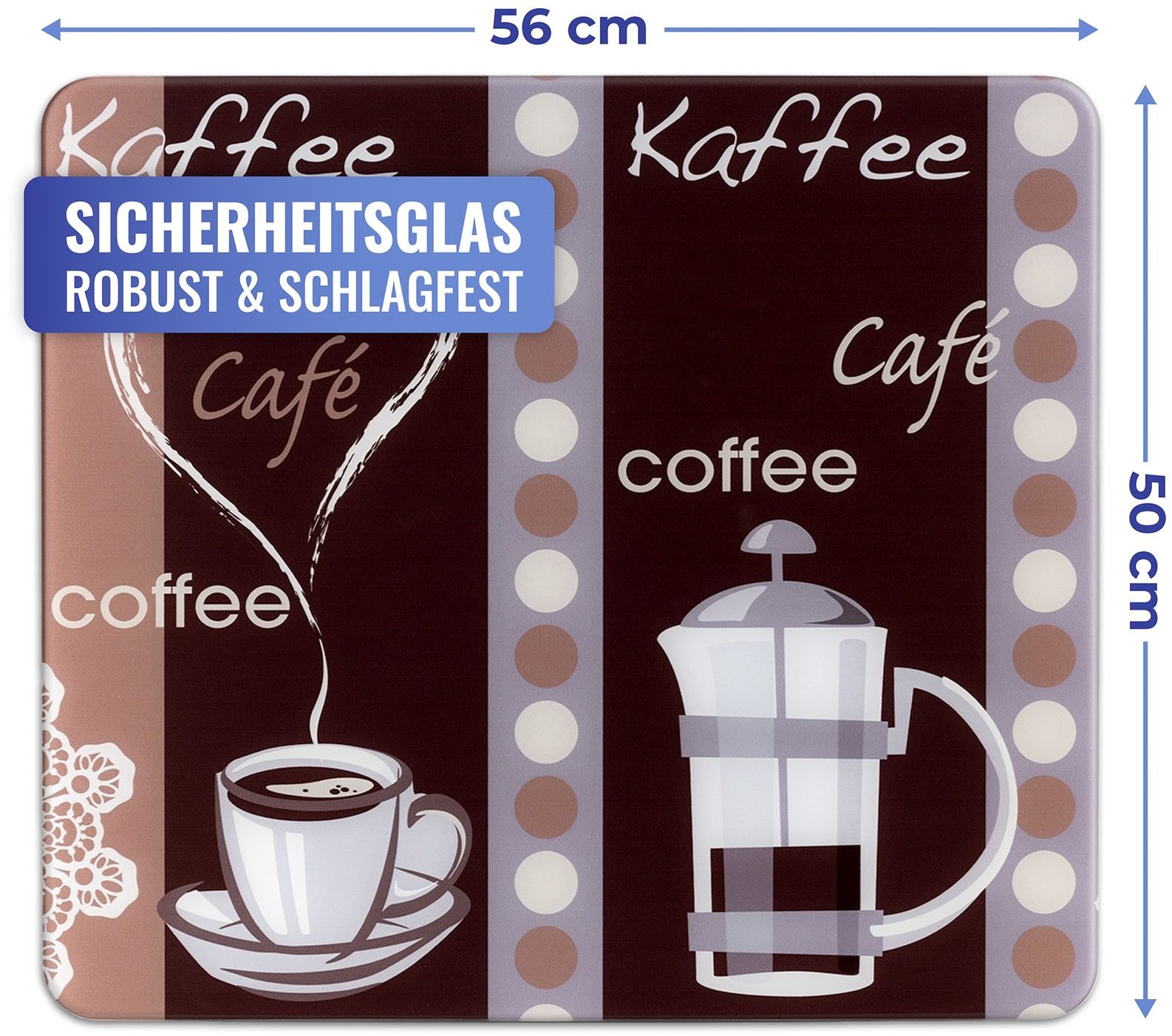 WENKO Snij- en afdekplank Model Koffiegeur los werkblad te gebruiken (1-delig)