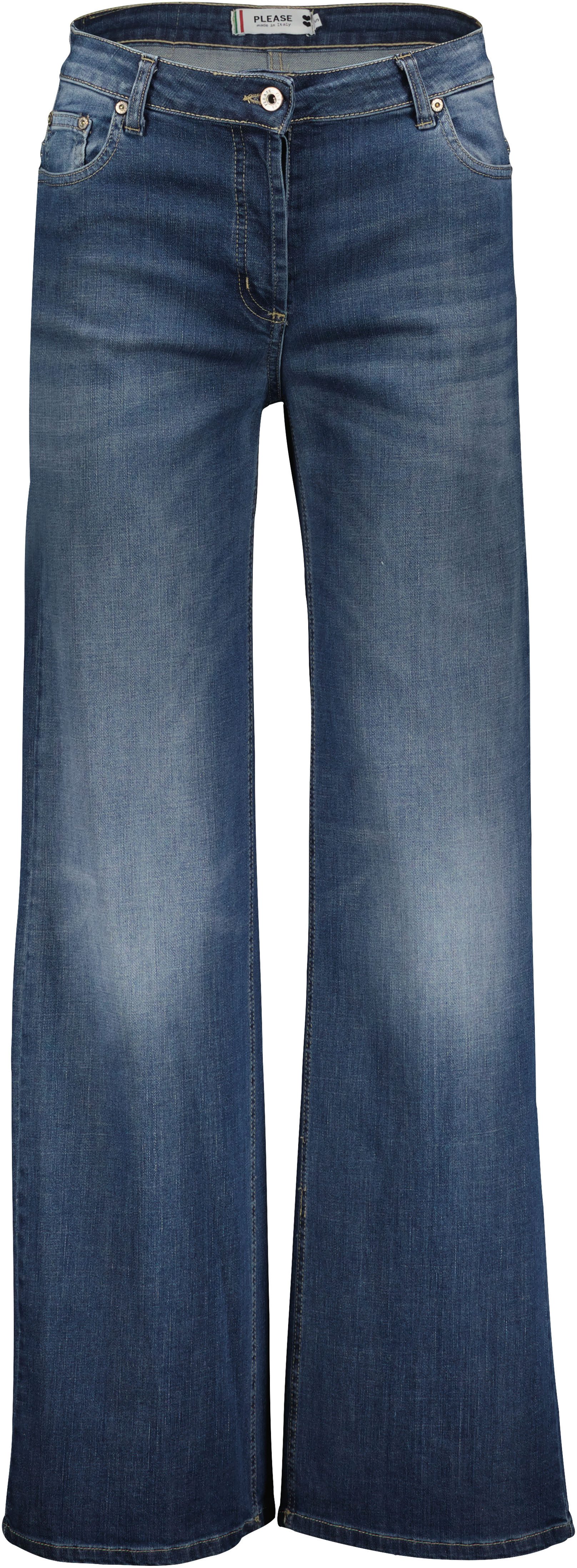 Please Jeans 5-pocket jeans met wijde pijpen