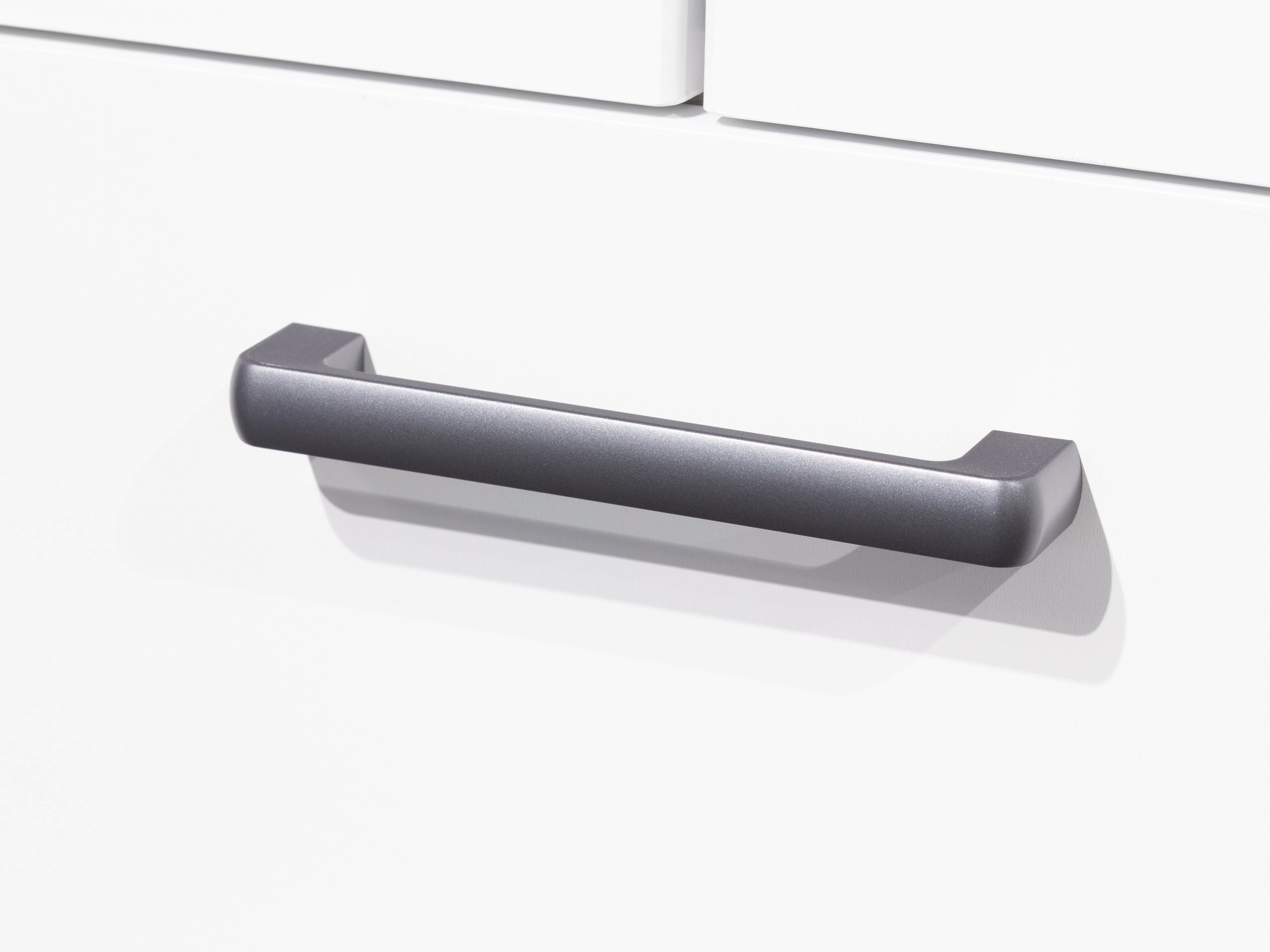 rauch Draaideurkast Kledingkast kast garderobe linnenkast VOYAGER moderne grepen in grijs metallic met buitenlades made in germany