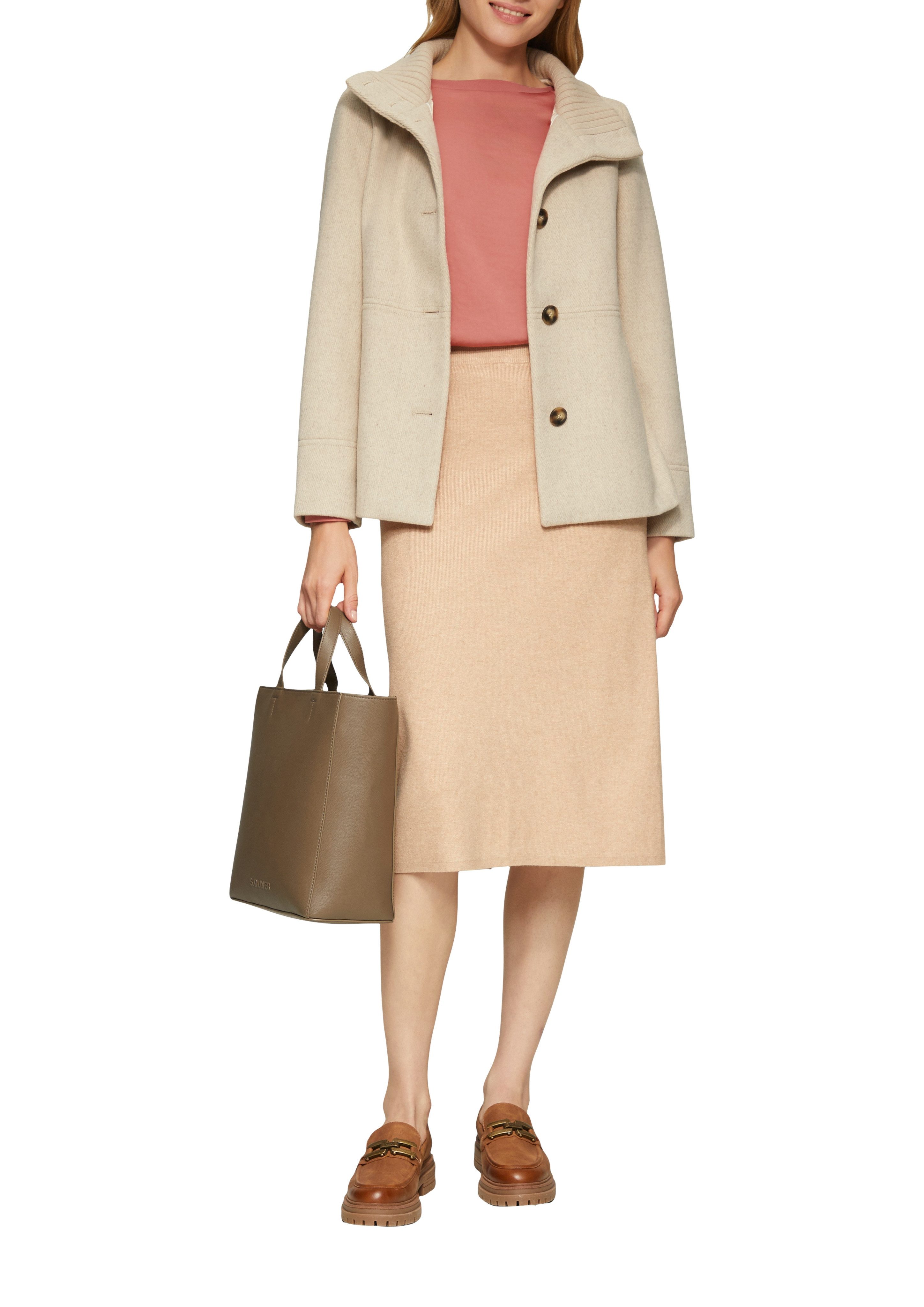 s.Oliver Blouse met lange mouwen in satijnkwaliteit