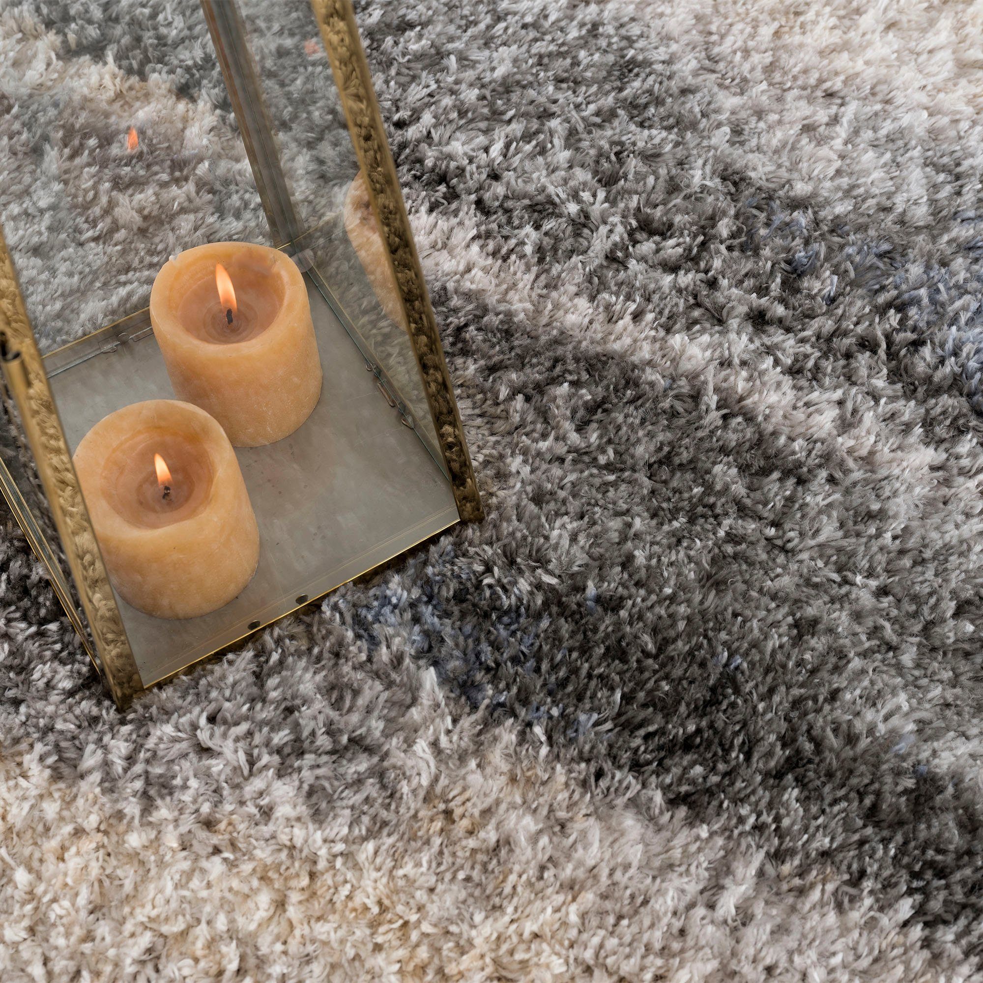 SANAT HALI Hoogpolig vloerkleed Versay 1506 Woonkamer, lange pool, shaggy-vloerkleed