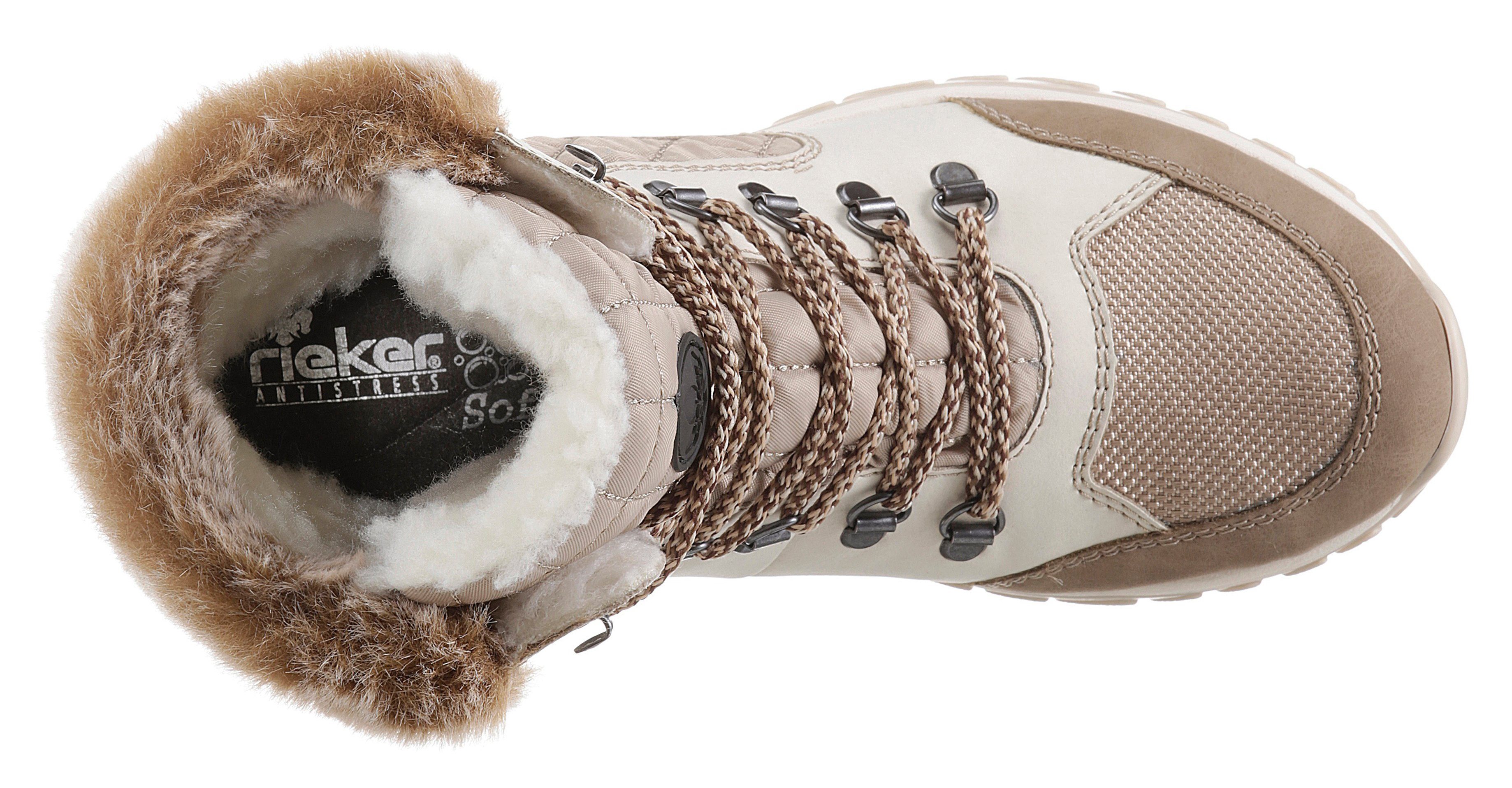 Rieker Winterlaarzen , winterenkellaarsjes, tex-membraan, met warme voering, faux fur kraag