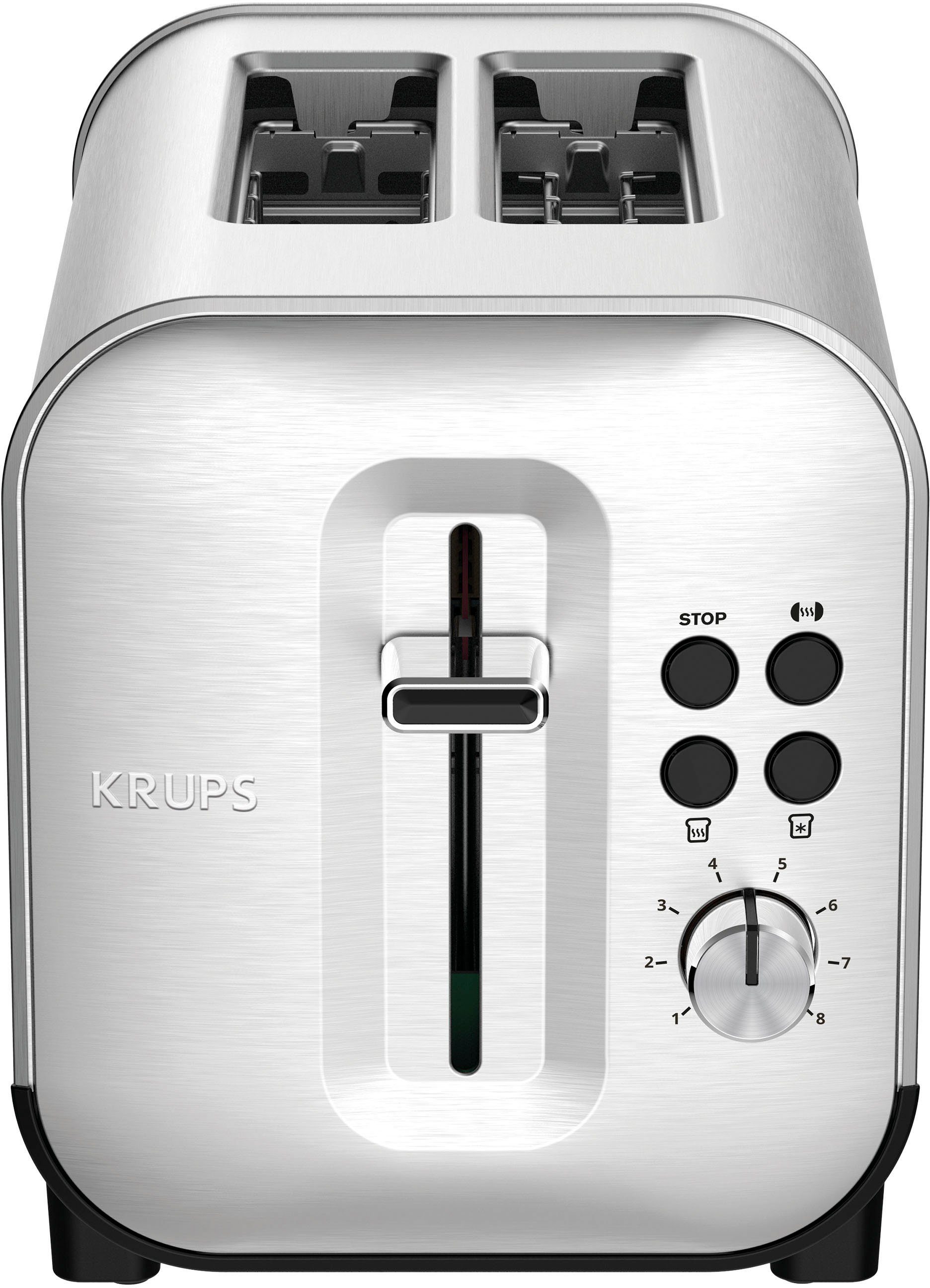Krups Toaster KH682D Excellence aanraakgevoelige toetsen, liftfunctie, 8 bruiningsgraden