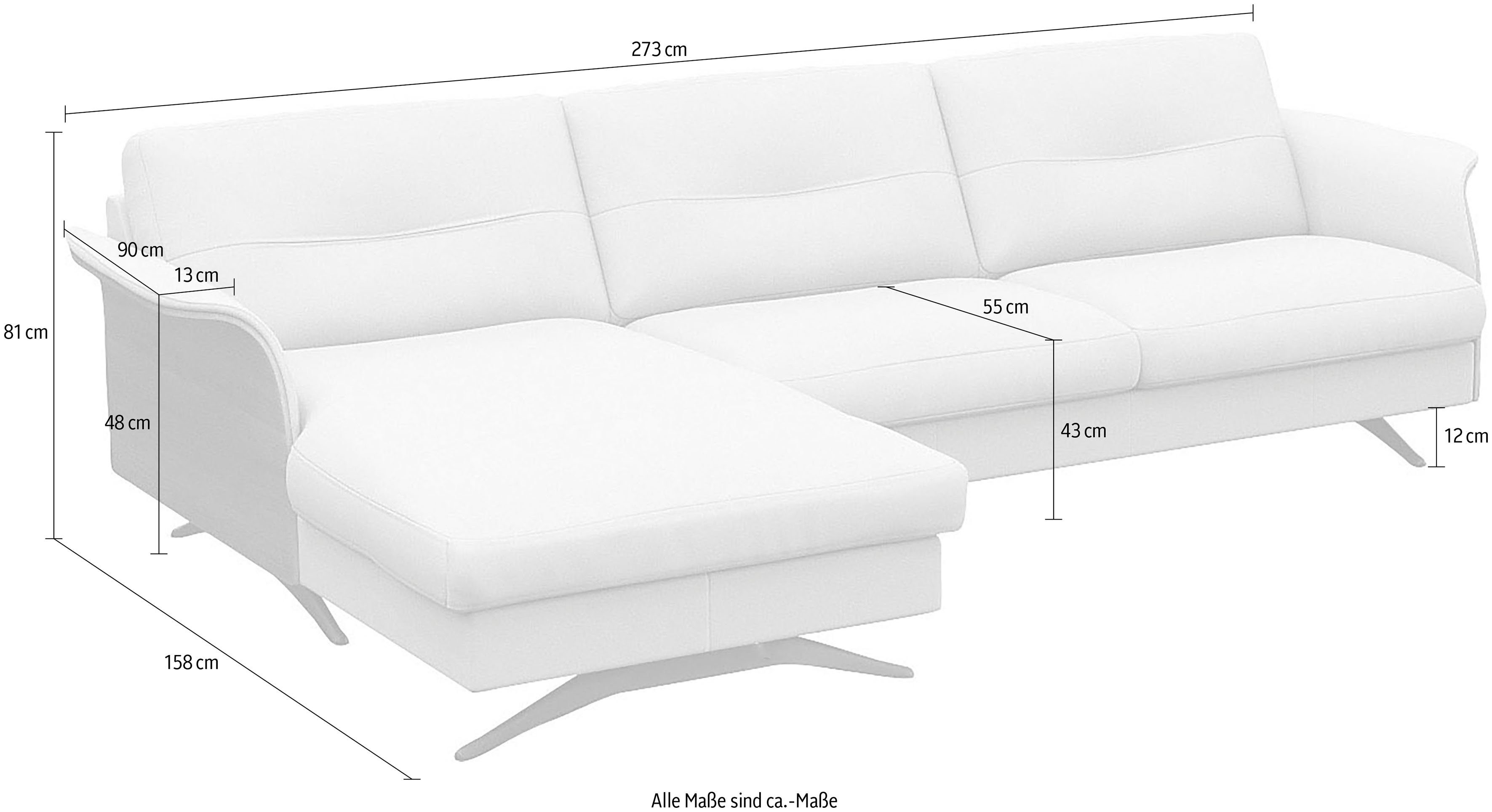 FLEXLUX Hoekbank Glow comfortabel en comfortabel door hoogwaardige zitconstructie, L-vorm