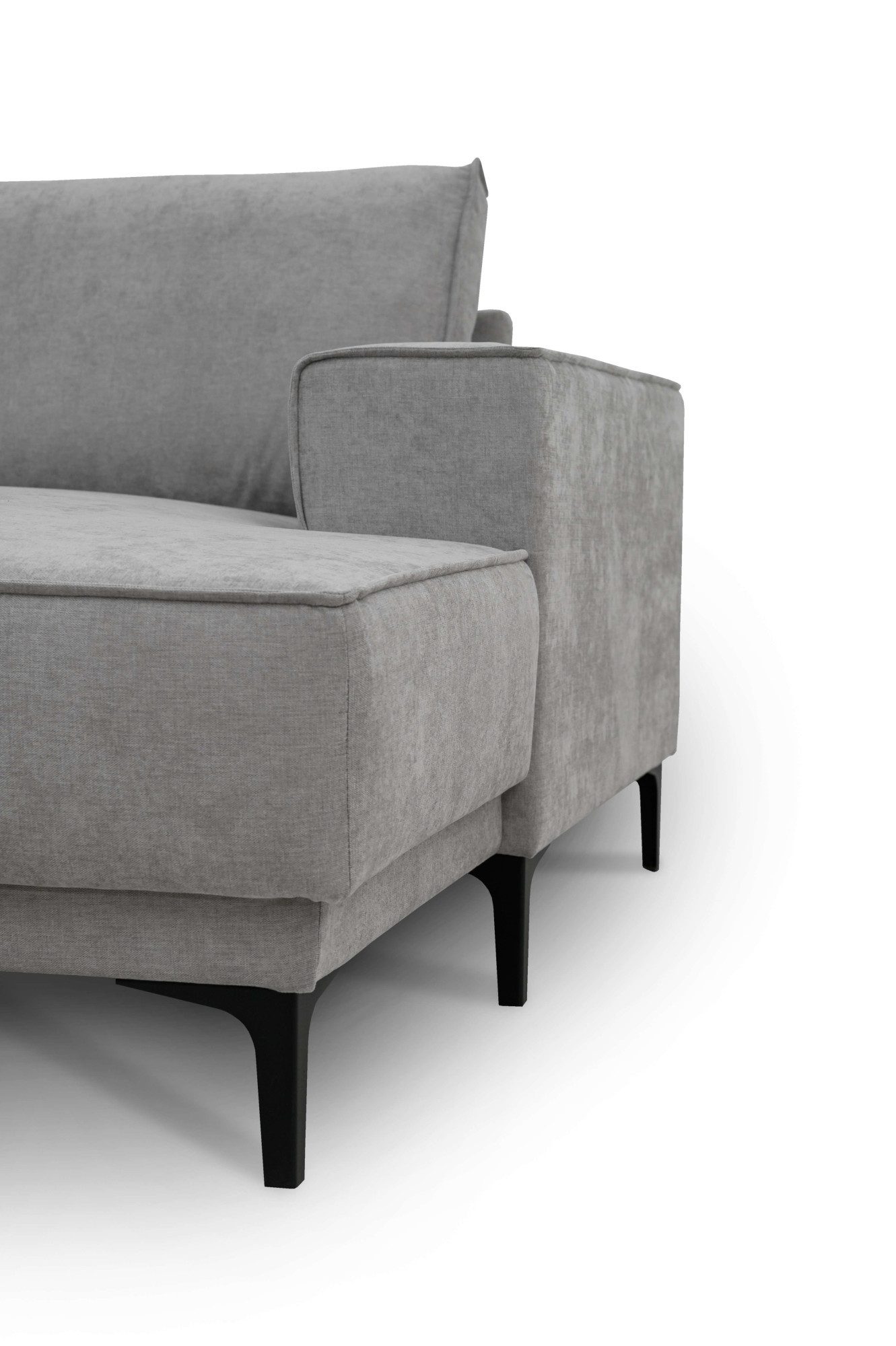 Places of Style Zithoek XXL bank Oland, structuur, platweefsel, luxe microvezel, bouclé