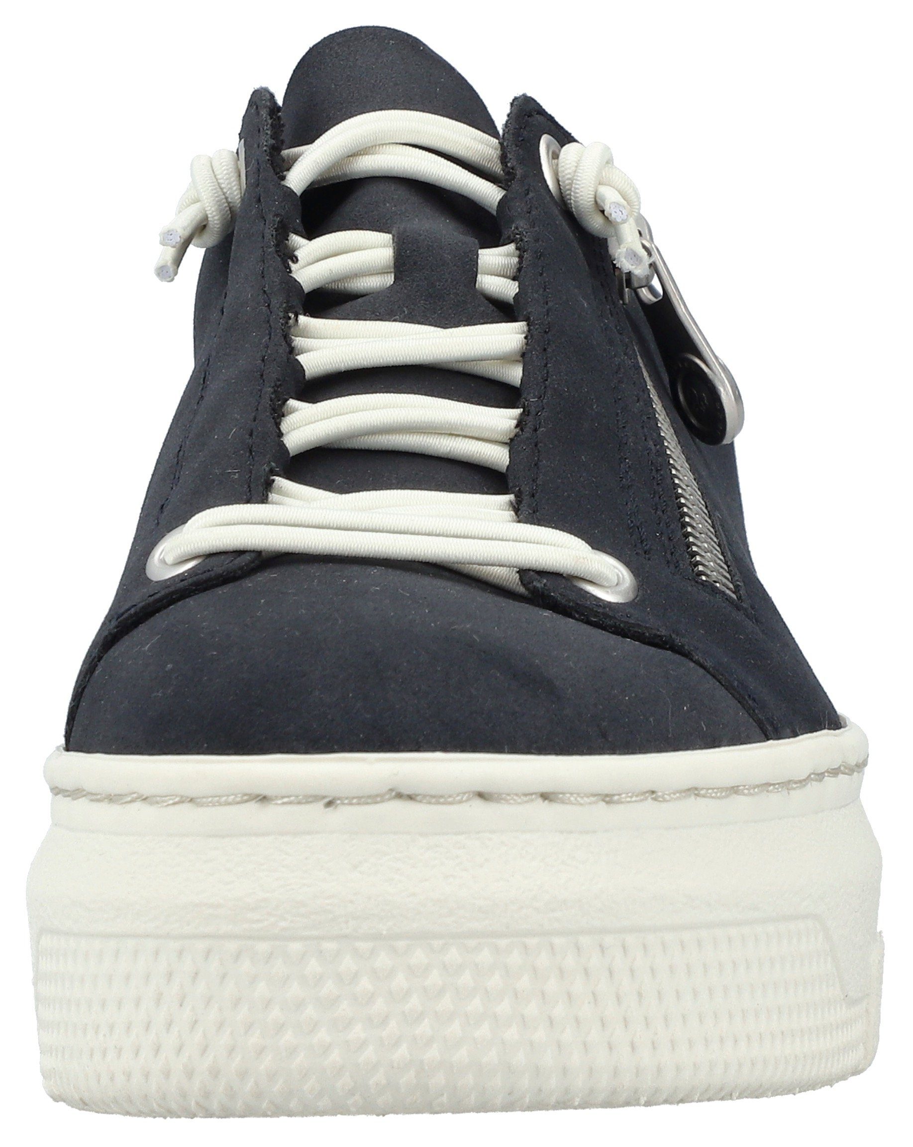 Rieker Plateausneakers Sneaker, slip-on sneaker, slipper met zachte leren binnenzool