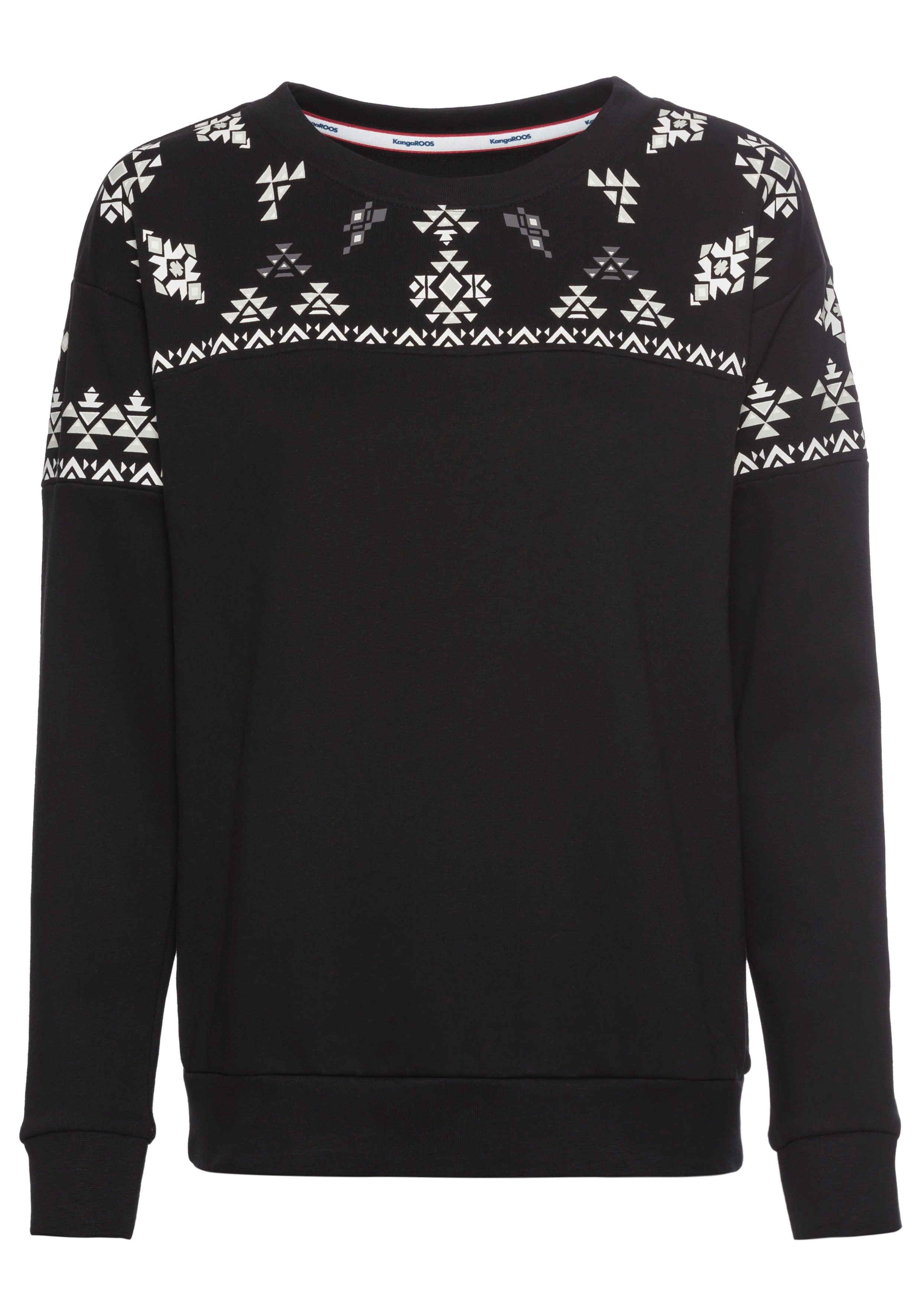 KangaROOS Sweatshirt met noorse print